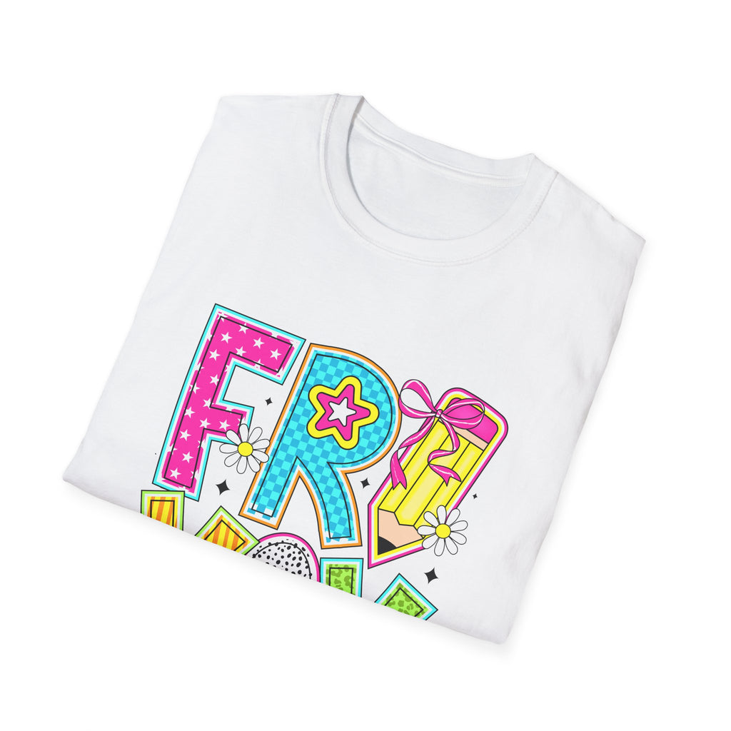Fry-Yay Colorful Cartoon T-Shirt — Fun Fry & Fries Graphic Tee