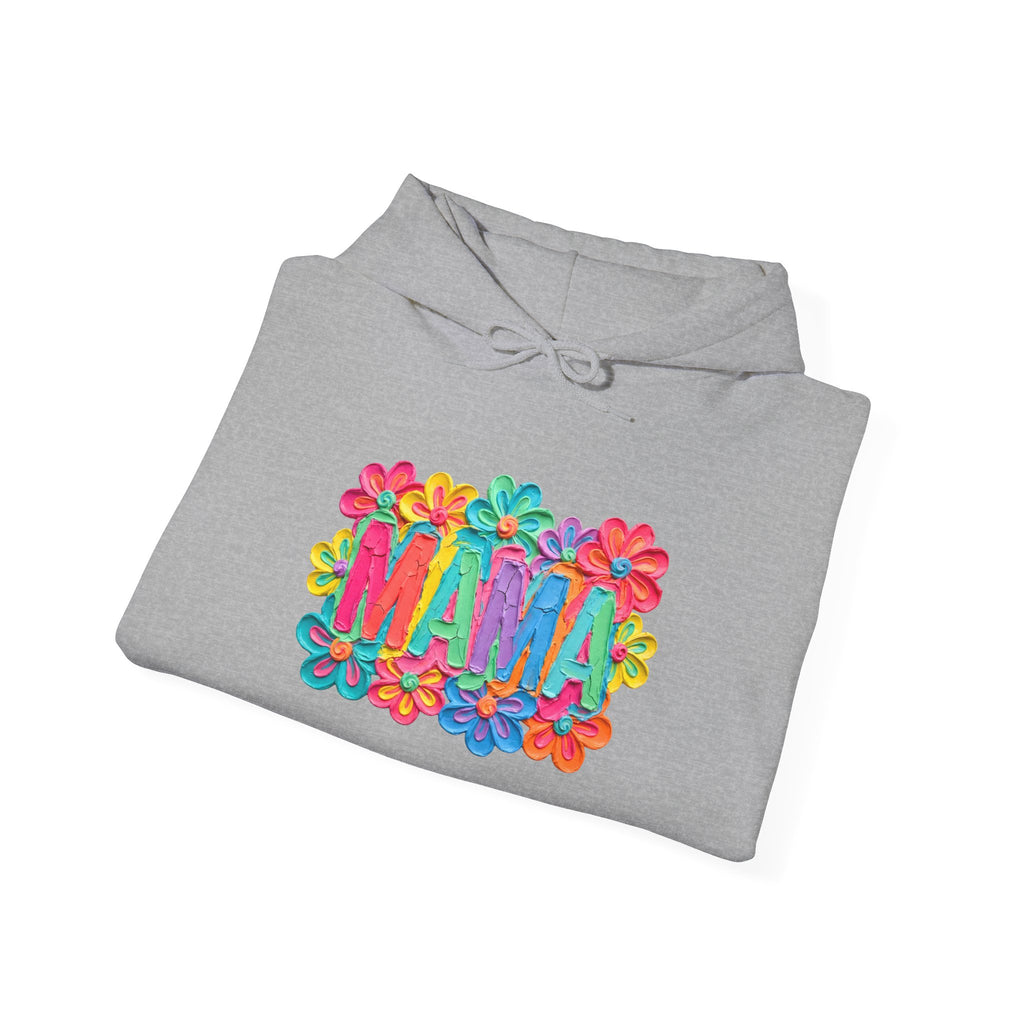 Hoodie "Mama" Colorful Floral Design – Mother's Day Cozy Pullover