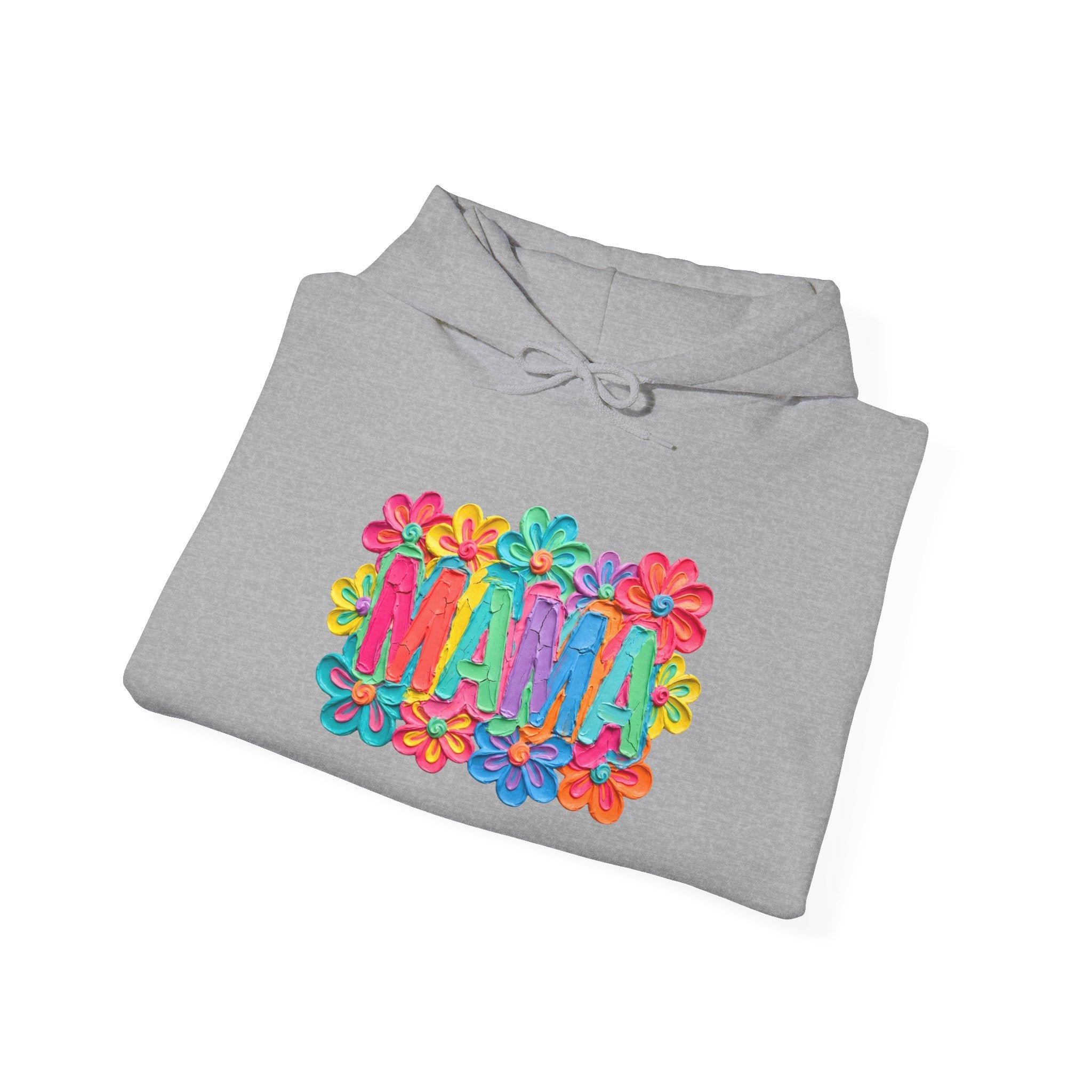 Hoodie "Mama" Colorful Floral Design – Mother's Day Cozy Pullover