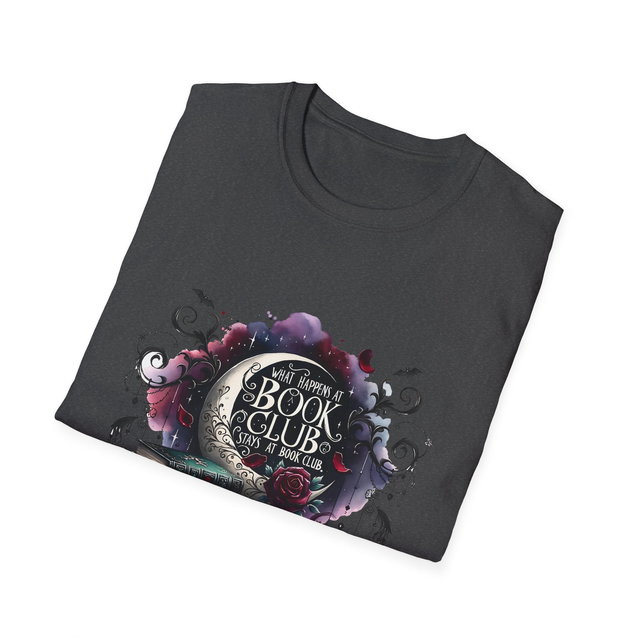 Book Club T-Shirt — Cozy Stack of Books & Tea Graphic