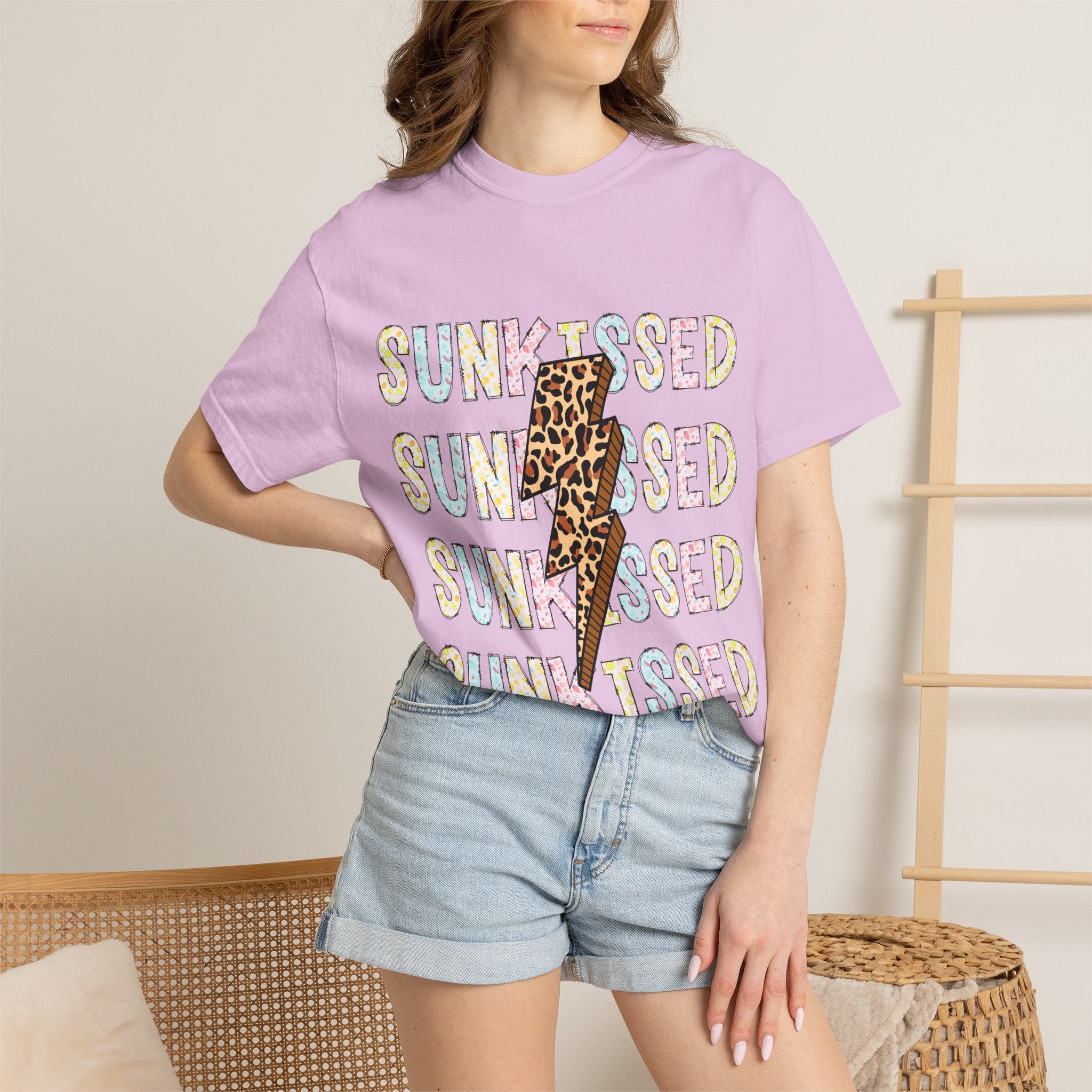 Sunkissed Leopard Bolt T-Shirt
