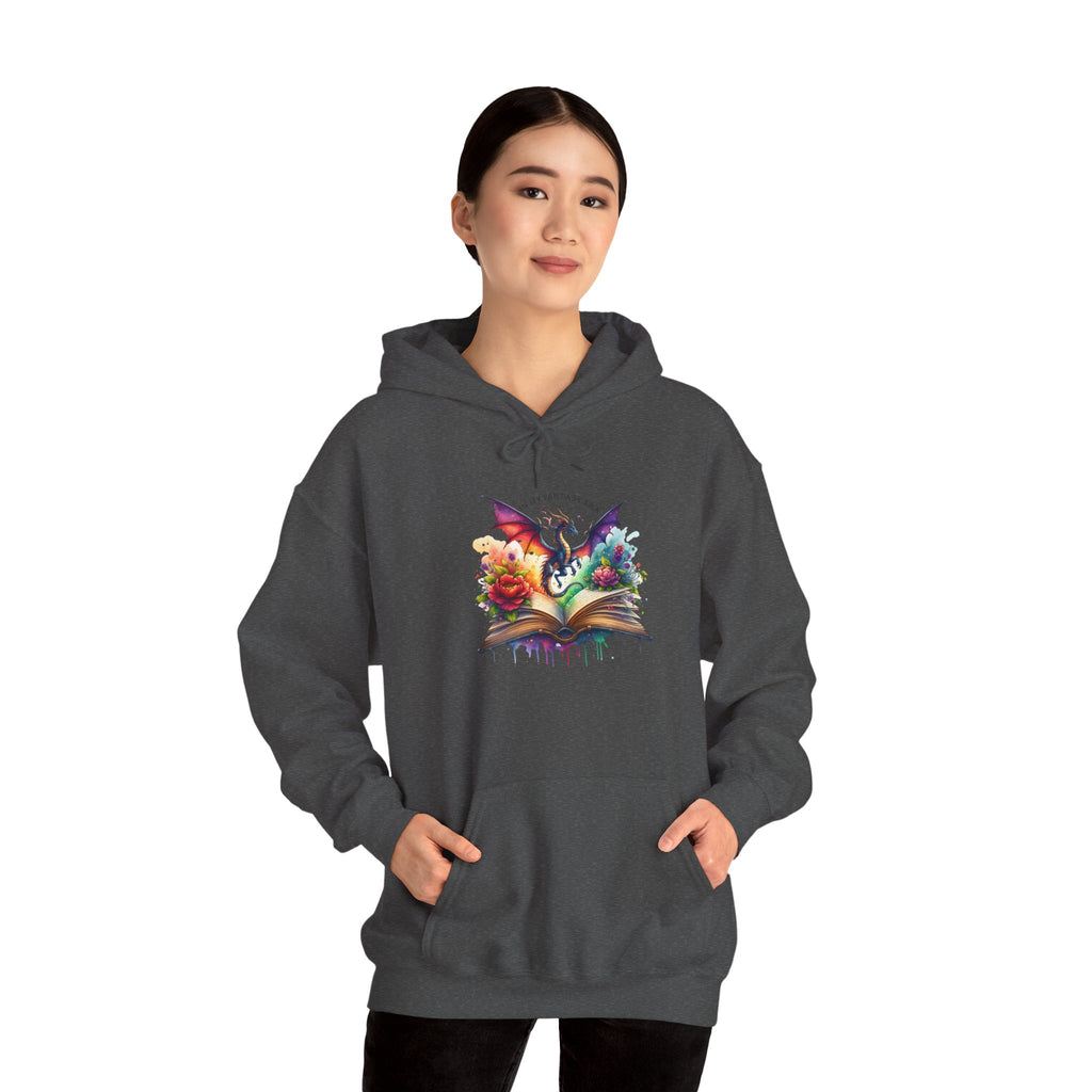Fantasy Dragon Book Hoodie – Colorful Magic Storybook Sweatshirt
