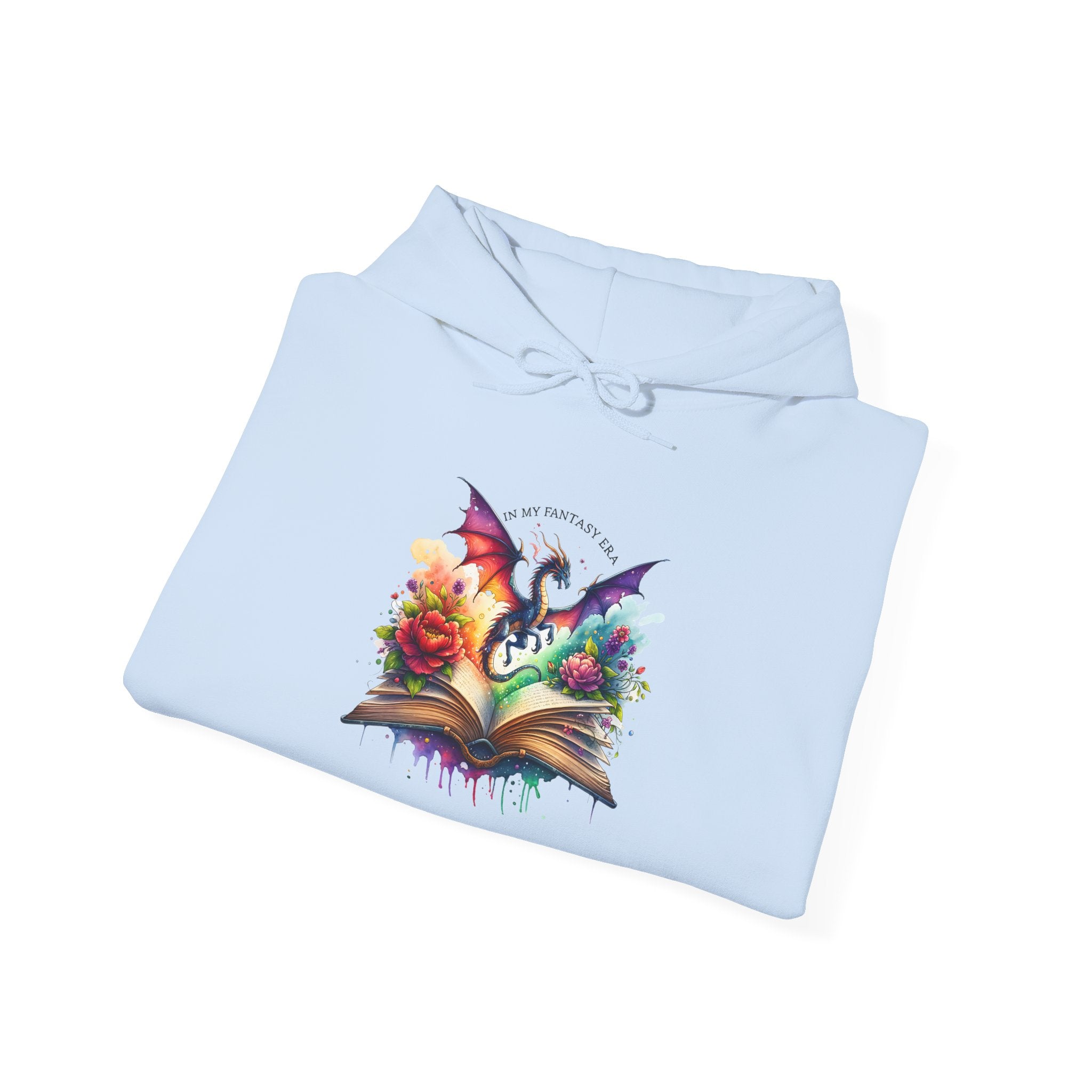 Fantasy Dragon Book Hoodie – Colorful Magic Storybook Sweatshirt