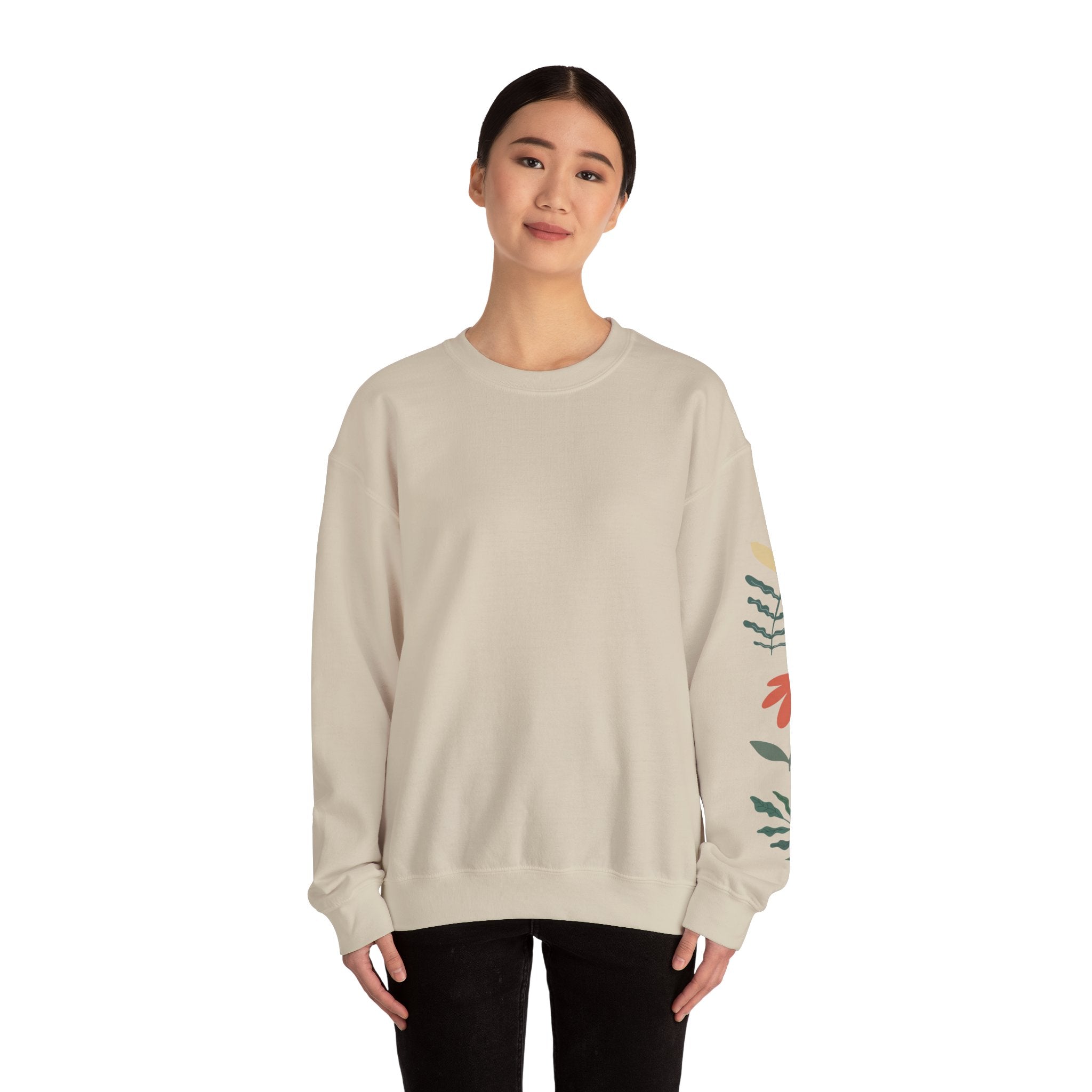 Autism Awareness Crewneck Sweatshirt — "Seeing the World Differently" Floral Design