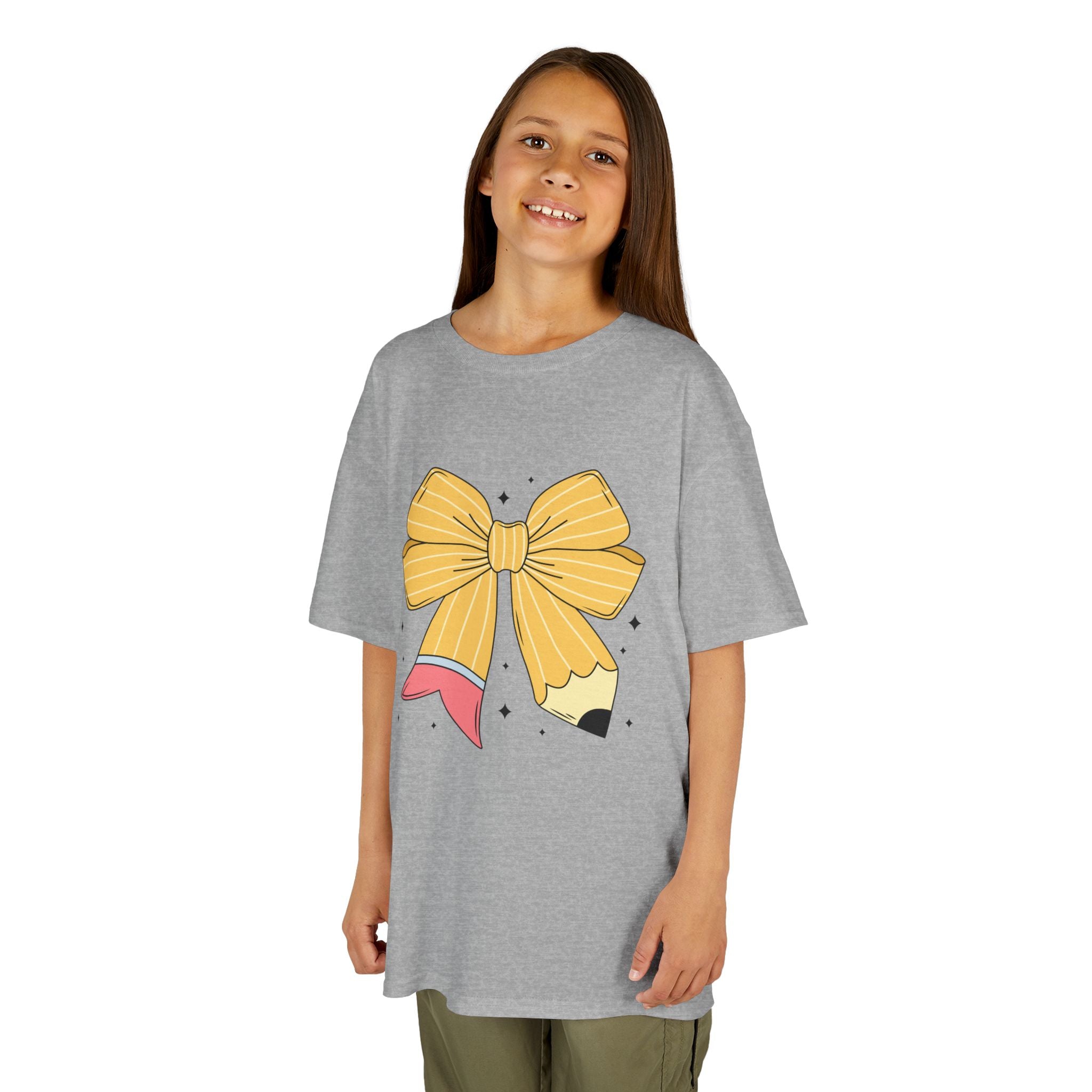 Kids Tee — Cute Yellow Bow Graphic Shirt