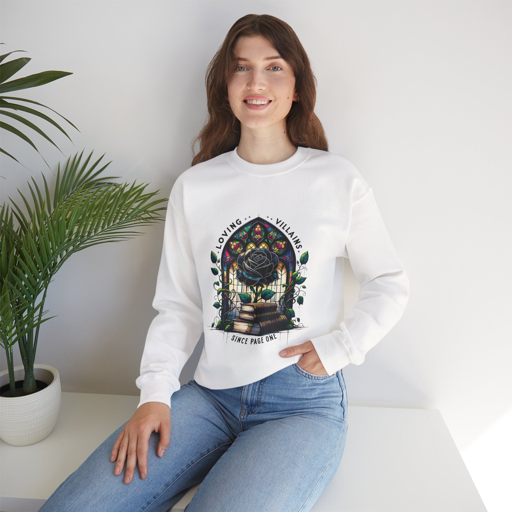 Villains Loving Rose Crewneck Sweatshirt