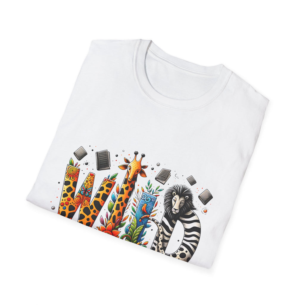 Wild About Reading T-Shirt — Kids’ Animal Alphabet Book Tee