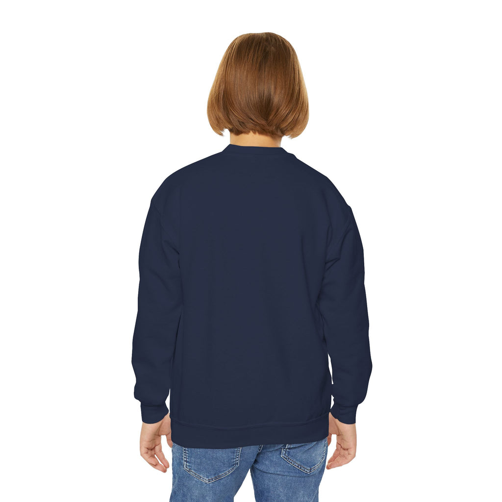 Kids Excavator Puzzle Crewneck Sweatshirt — Construction Autism Awareness