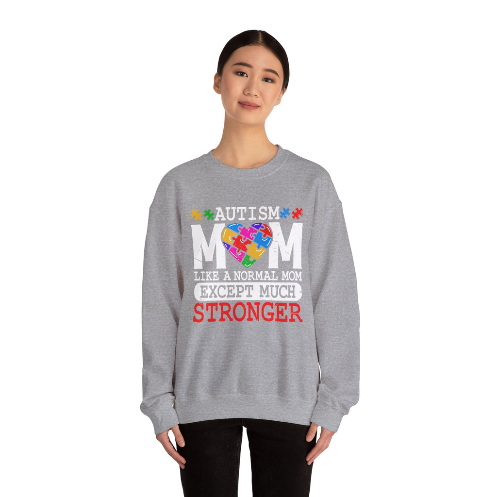 Autism Puzzle Heart Sweatshirt — STRONGER Support Crewneck