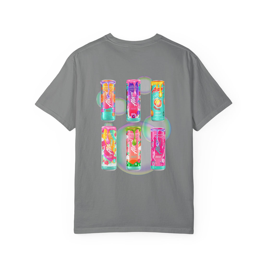 T-Shirt — Alani Nu Energy Drink Can Collage Graphic Tee