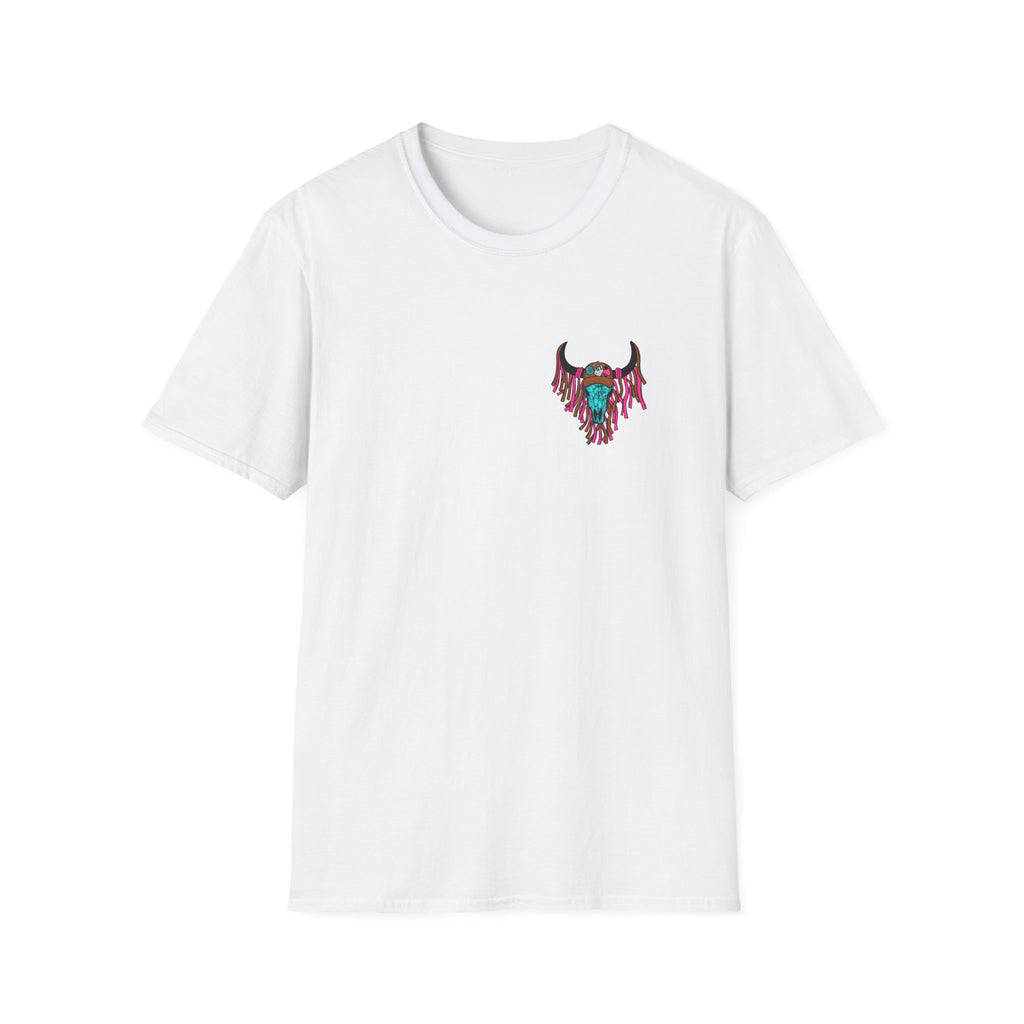Double-sided Mama Mamas Cow Skull Graphic T-Shirt — Western Cowhide Retro Farmhouse Tee