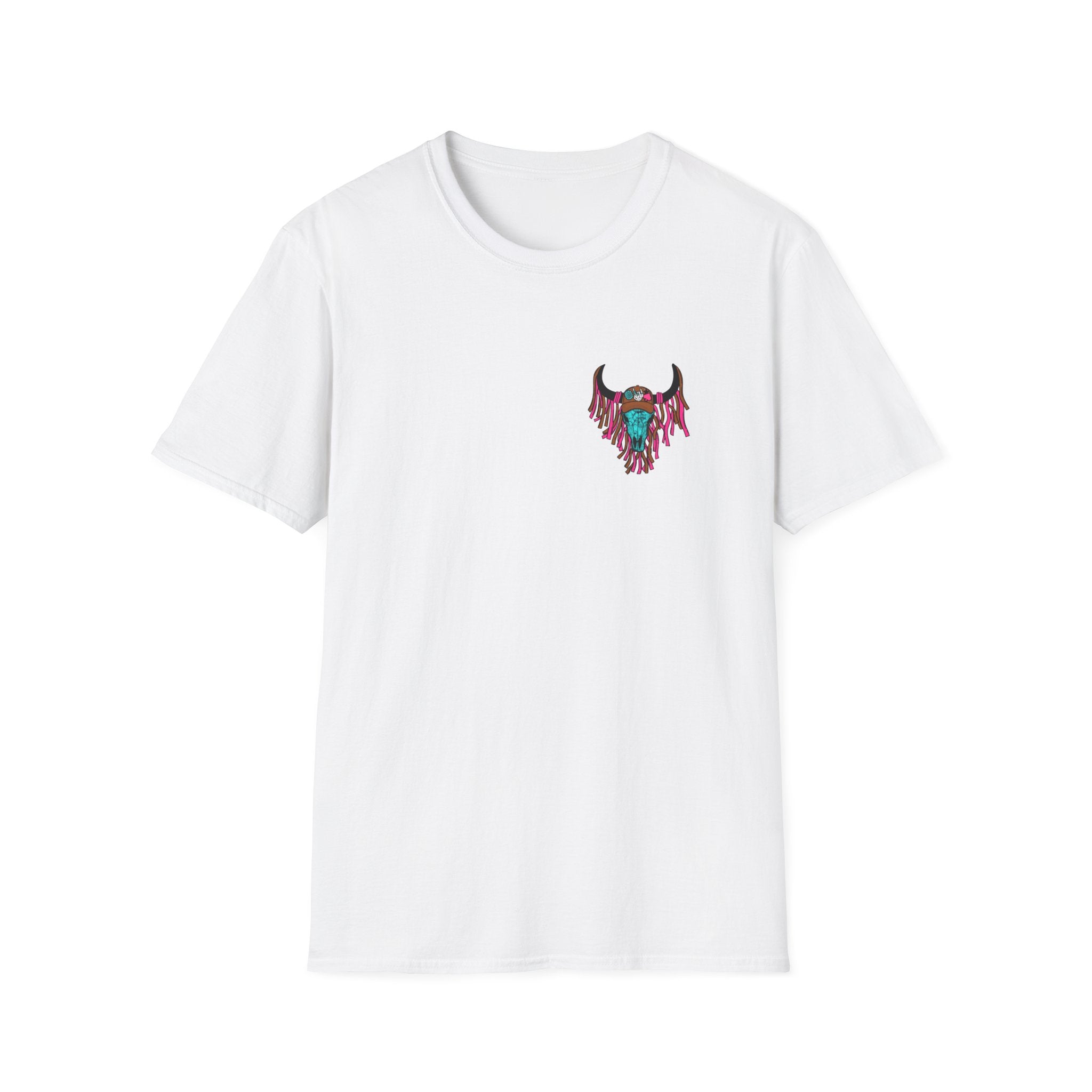Double-sided Mama Mamas Cow Skull Graphic T-Shirt — Western Cowhide Retro Farmhouse Tee
