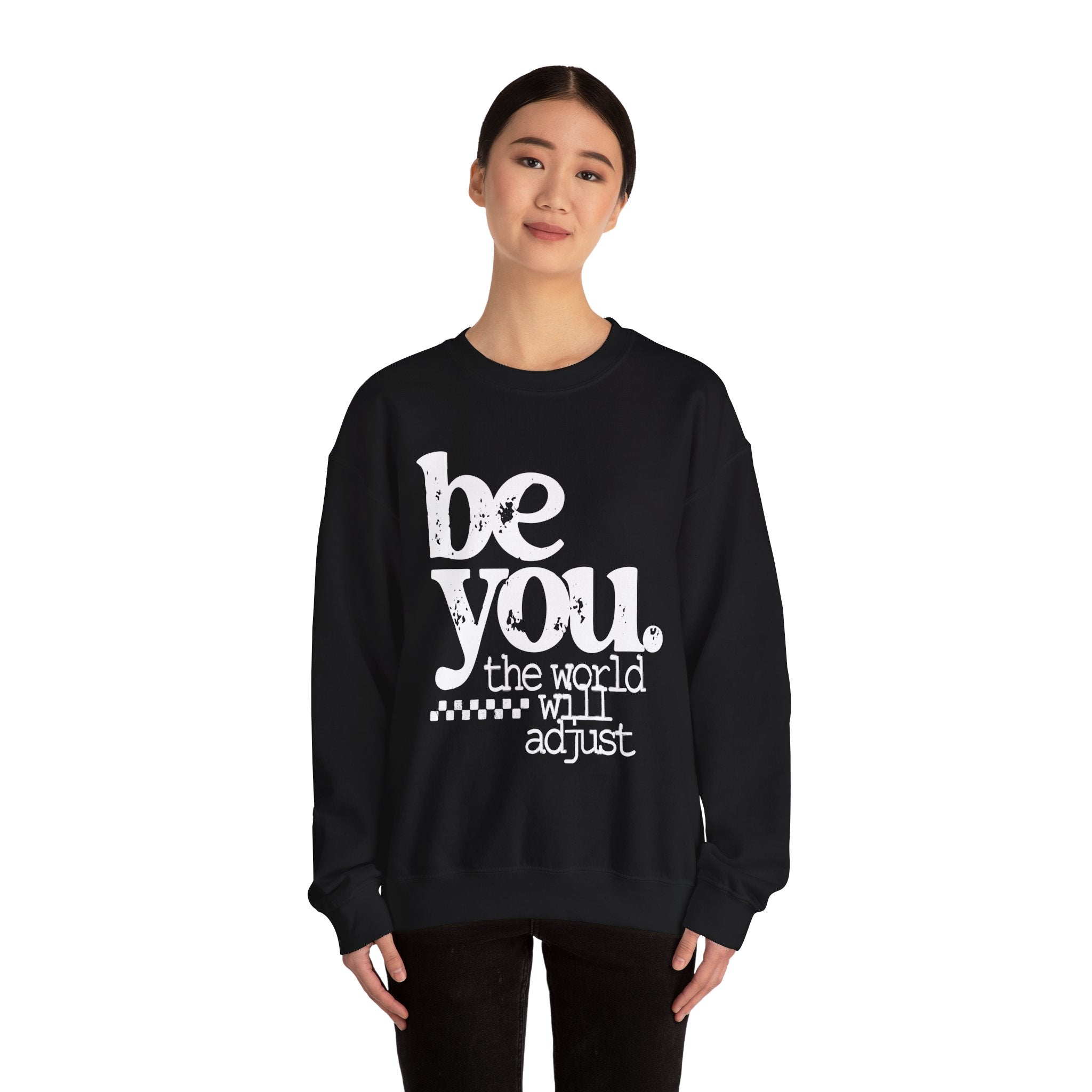 White Crewneck Sweatshirt — Classic Plain Pullover