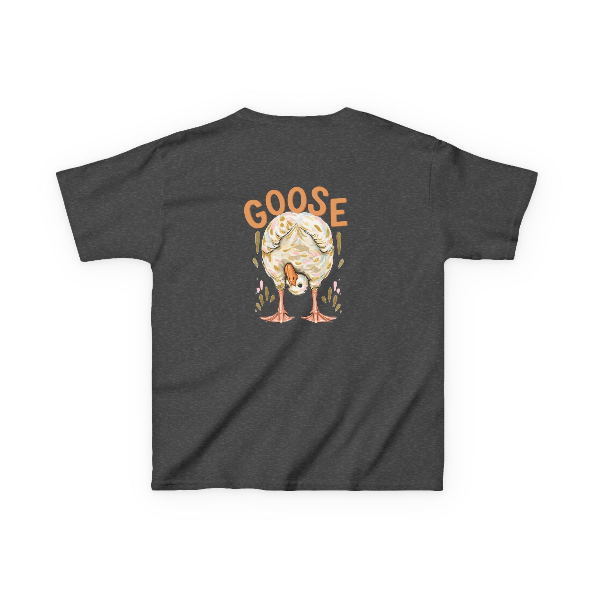 Kids Tee — Cute Duck & Goose Illustration ("Duck Duck" Front, "Goose" Back)