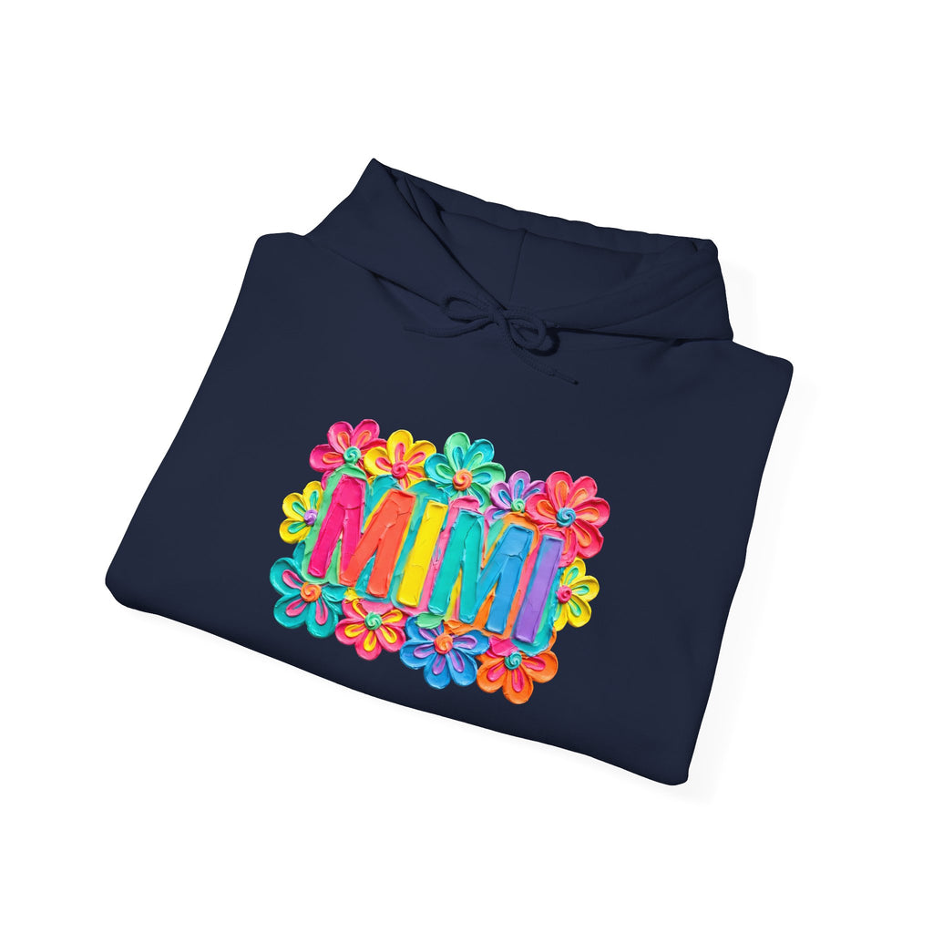 Mimi Floral Hoodie — Colorful Retro Flower Graphic Sweatshirt