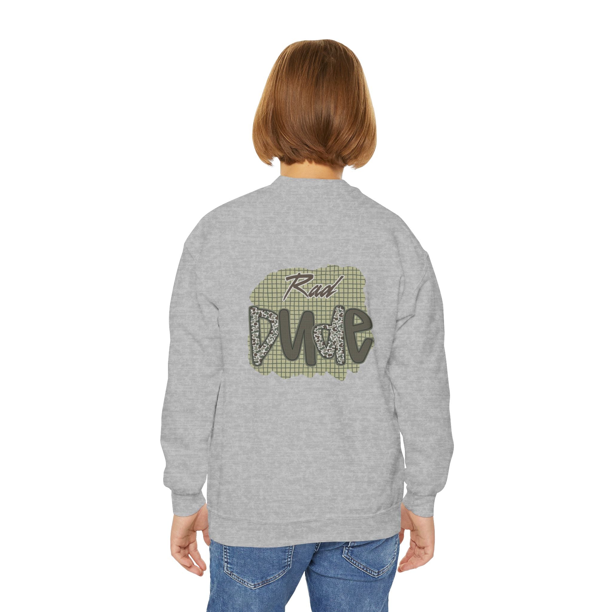 Rad Dude Youth Crewneck Sweatshirt — Graphic Streetwear Pullover