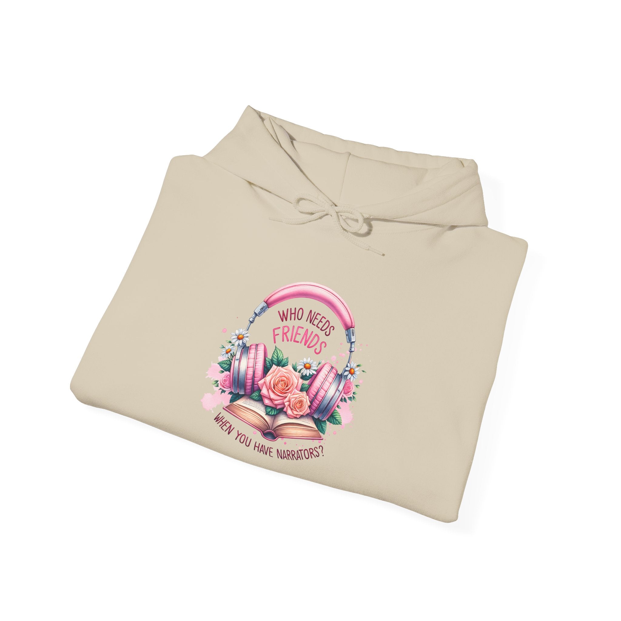 Hoodie — "You Need a Friend" Floral Comfort Pullover