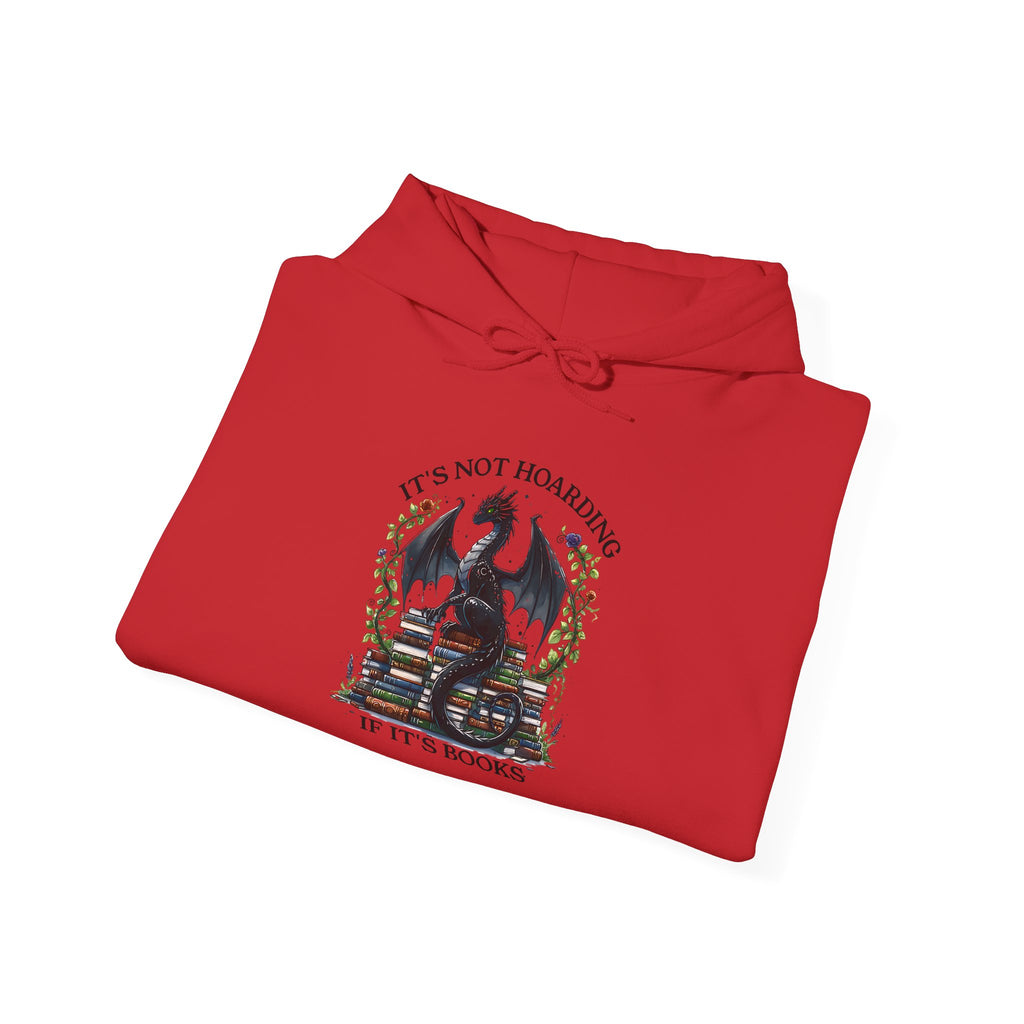 Hoodie — "It's Not Roaring if It's Books" Dragon Booklover Graphic Hoodie