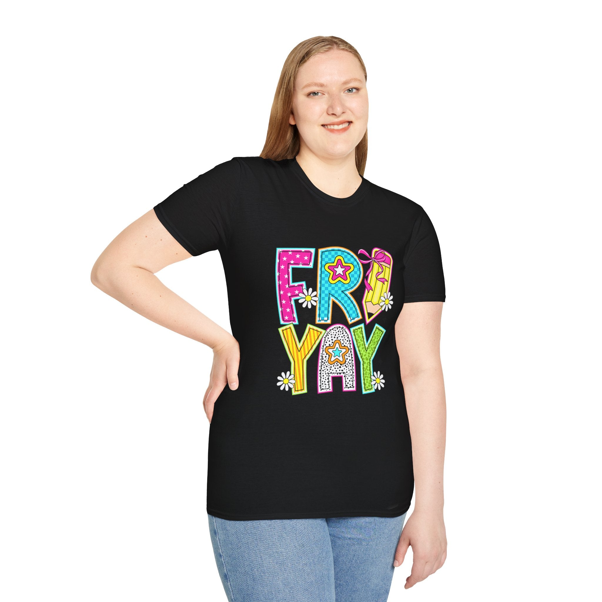 Fry-Yay Colorful Cartoon T-Shirt — Fun Fry & Fries Graphic Tee