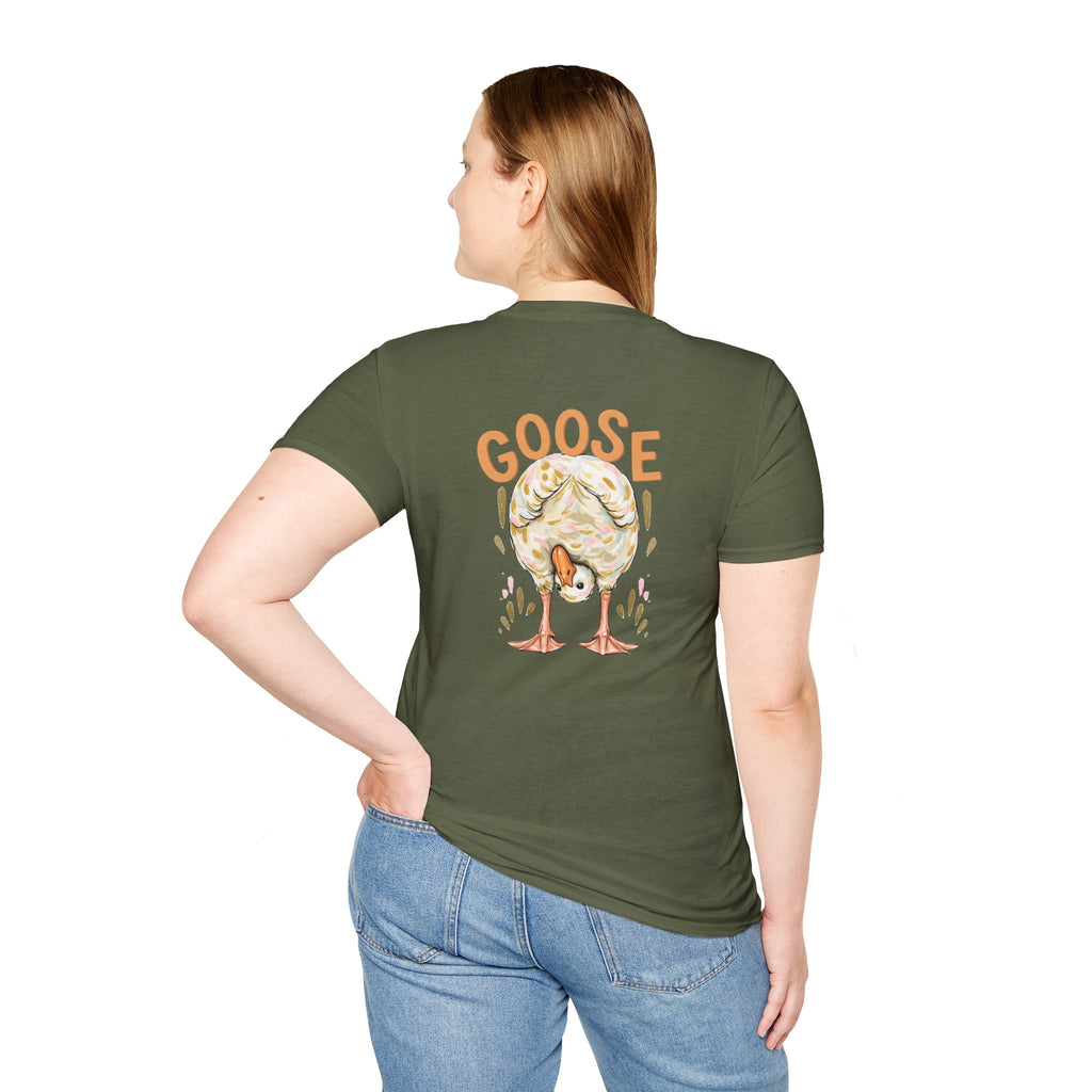 Double-sided Duck Duck Goose T-Shirt — Cute Pastel Duck & Goose Graphic Tee