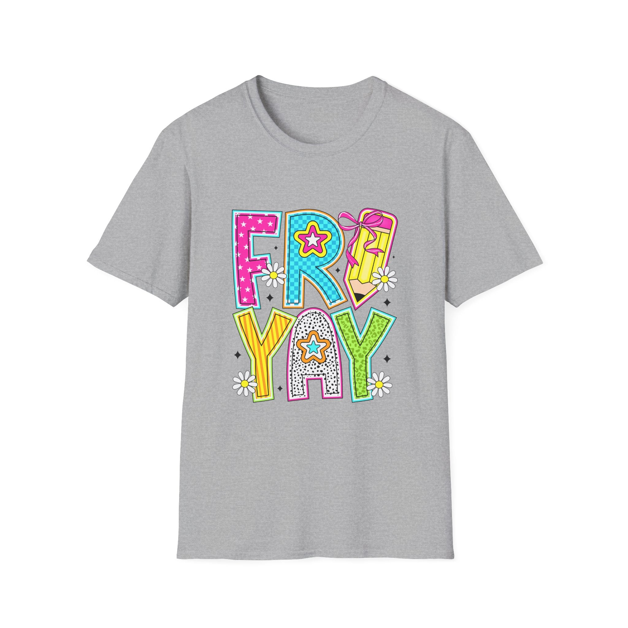 Fry-Yay Colorful Cartoon T-Shirt — Fun Fry & Fries Graphic Tee
