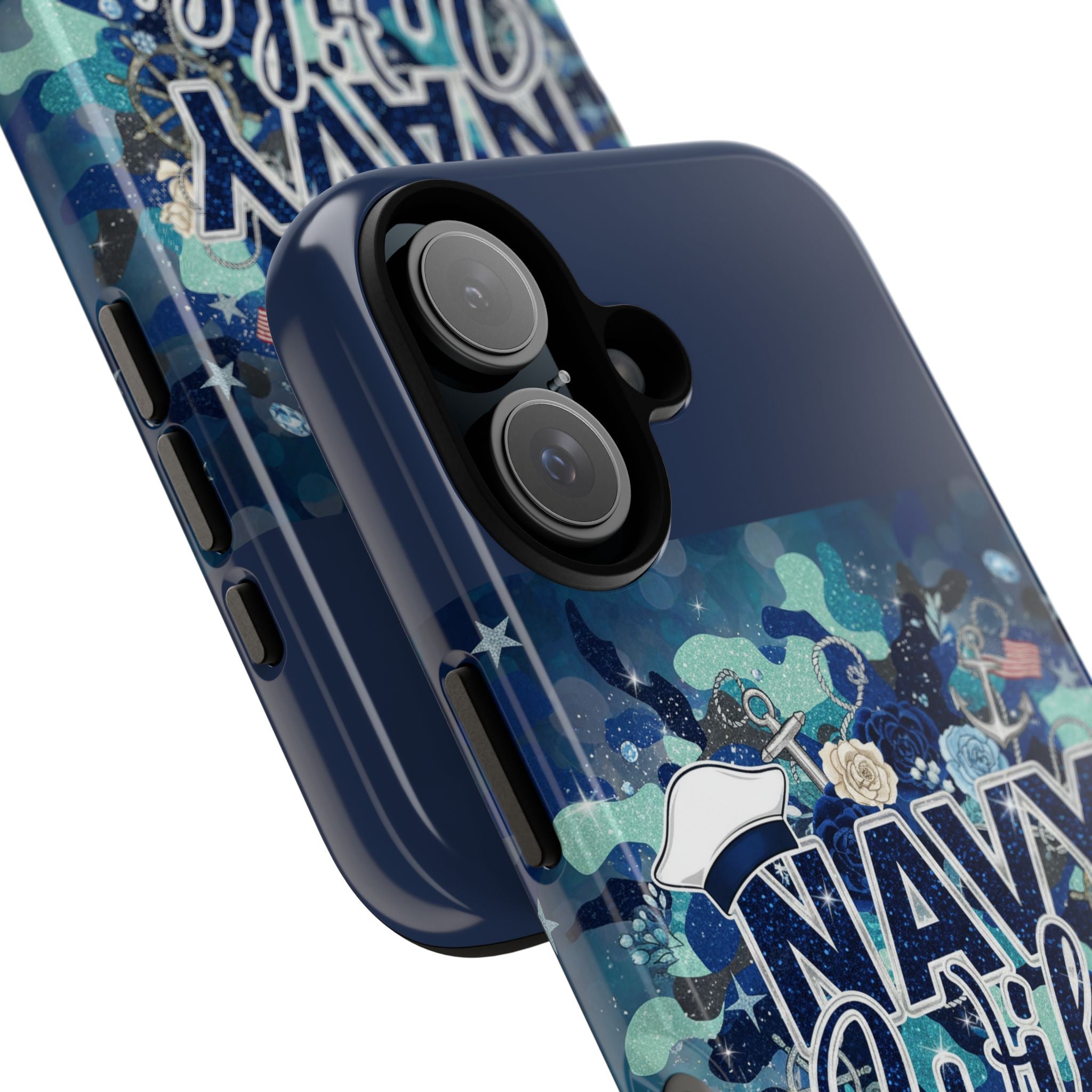 Navy Wife Tough Phone Case — Camouflage Military Tribute Protective Cover