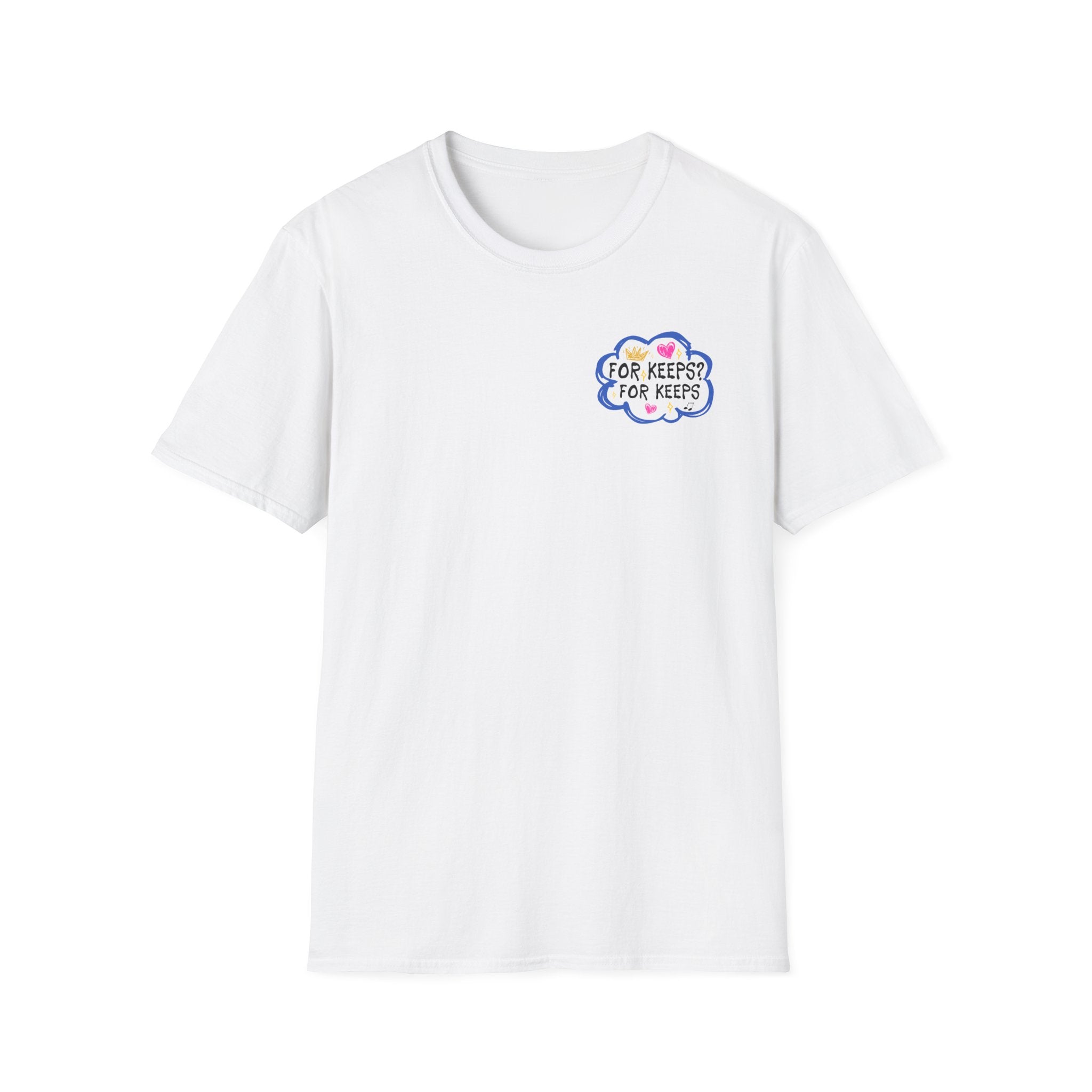 Crew Tee — 'For Keeps' Doodle Art Signature T-Shirt
