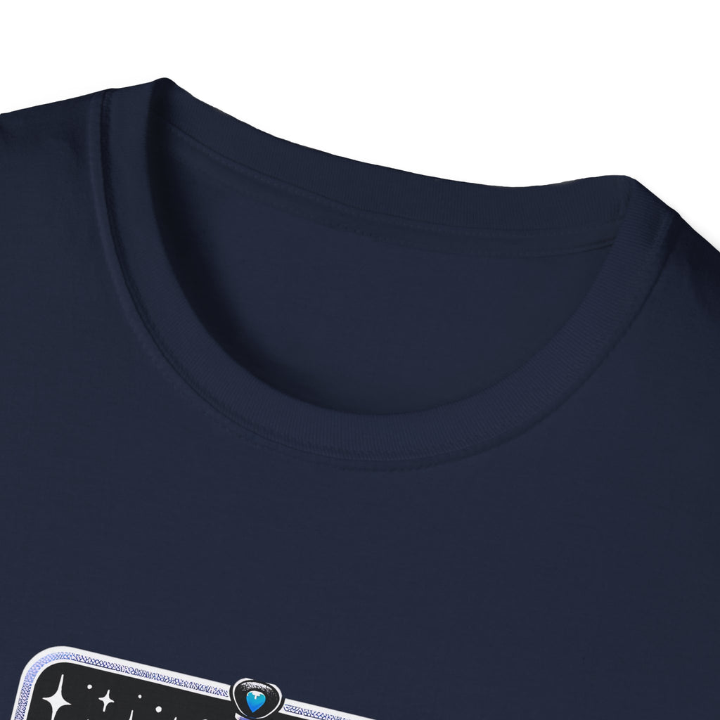 Fantasy Book Club T-Shirt — Stacked Books & Sword Night Sky Design