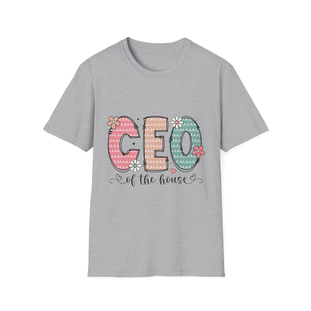 CEO of the House T-Shirt — Cute Pastel Mom/Wife Family Humor Tee
