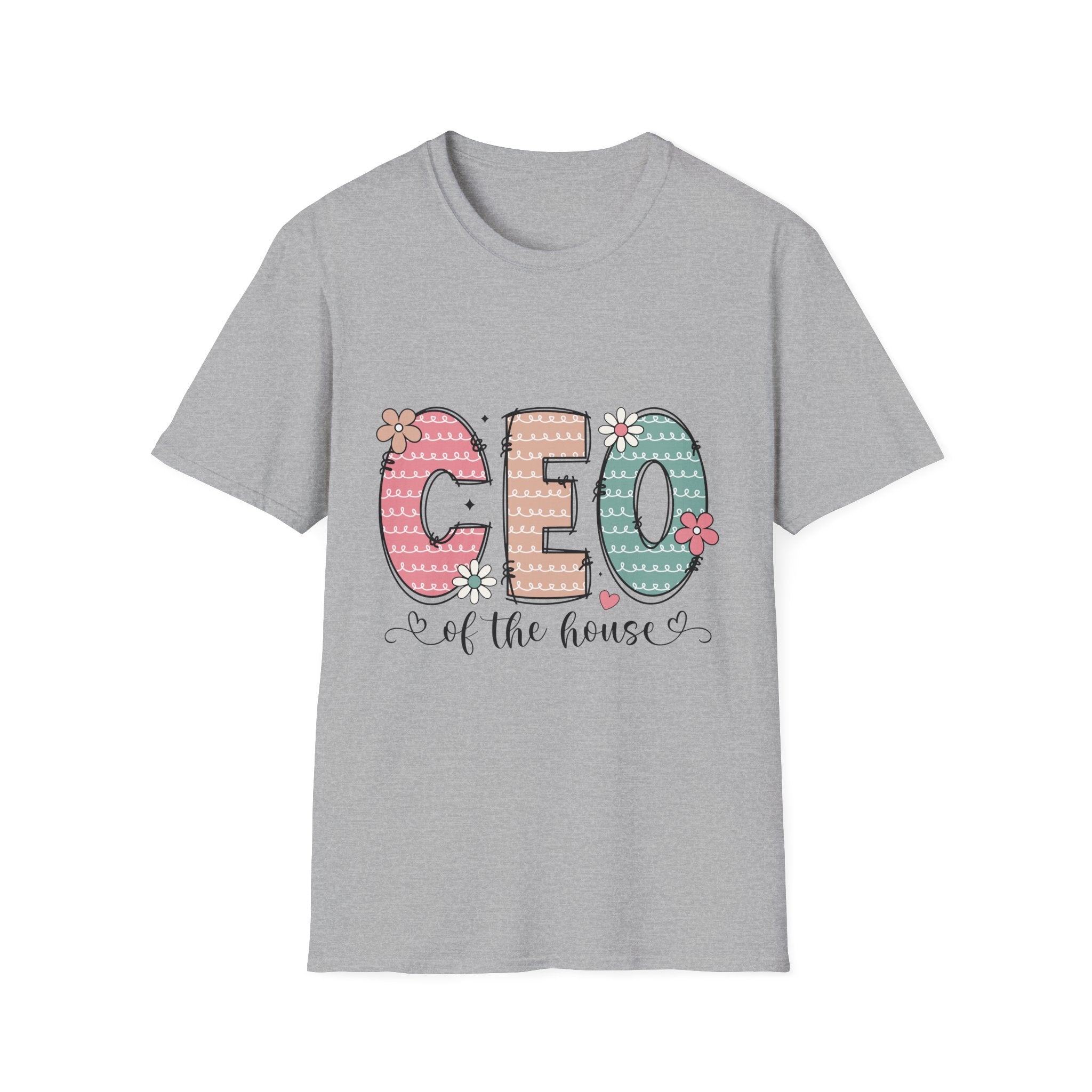 CEO of the House T-Shirt — Cute Pastel Mom/Wife Family Humor Tee