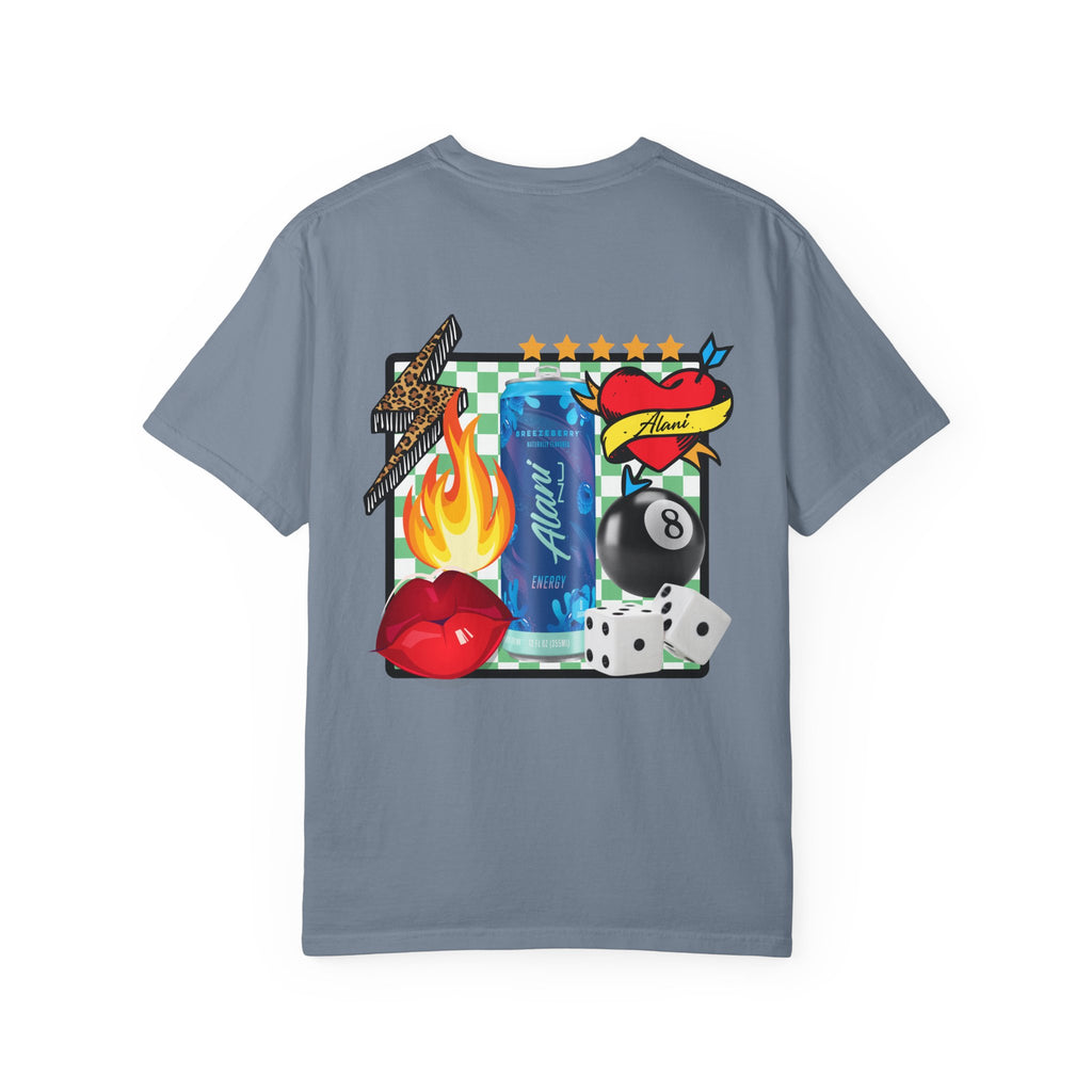 Graphic T-Shirt — Retro Tattoo Collage ‘Alani Nu’ Can Design