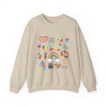 Autism Awareness Crewneck Sweatshirt — Puzzle Heart Rainbow Design