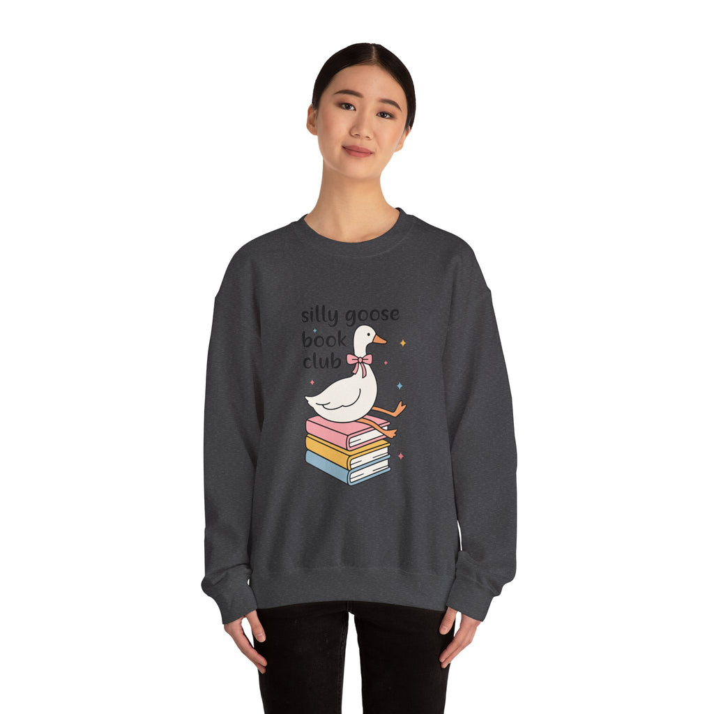 Silly Goose Book Club Sweatshirt — Cute Reading Crewneck