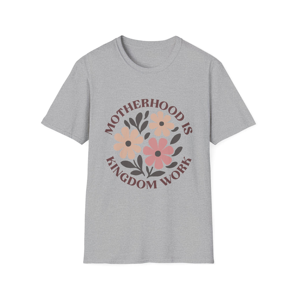 Motherhood Is Kingdom Work Floral T-Shirt