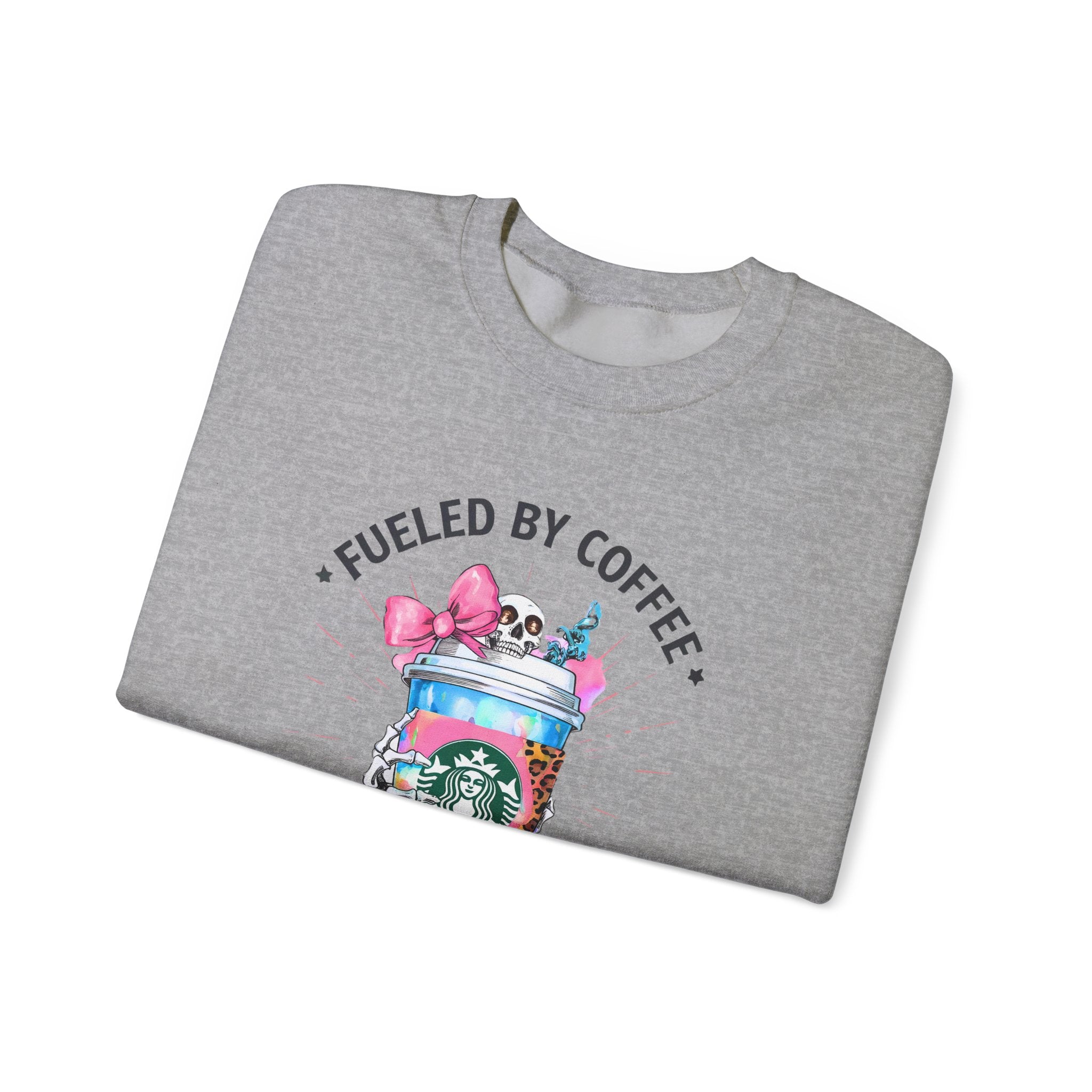 Coffee & Ambition Sweatshirt — Fueled By Coffee Graphic Crewneck