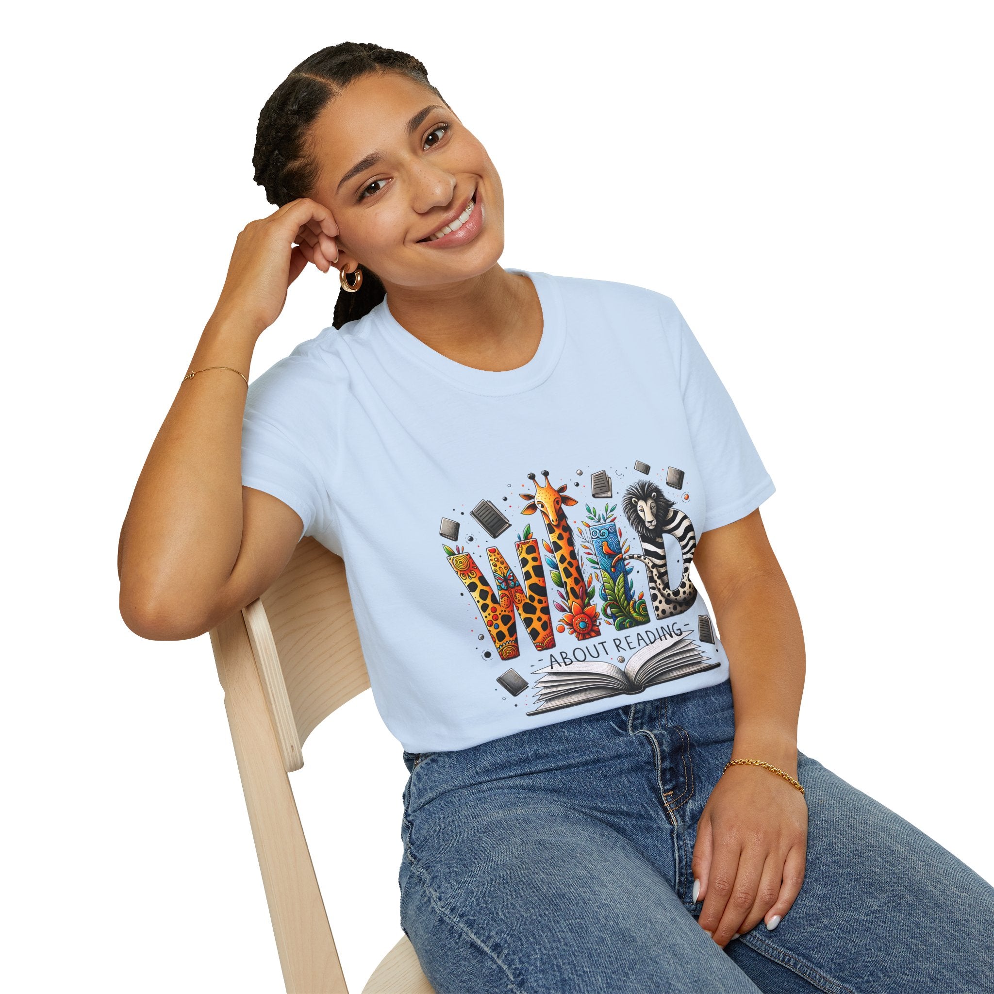 Wild About Reading T-Shirt — Kids’ Animal Alphabet Book Tee