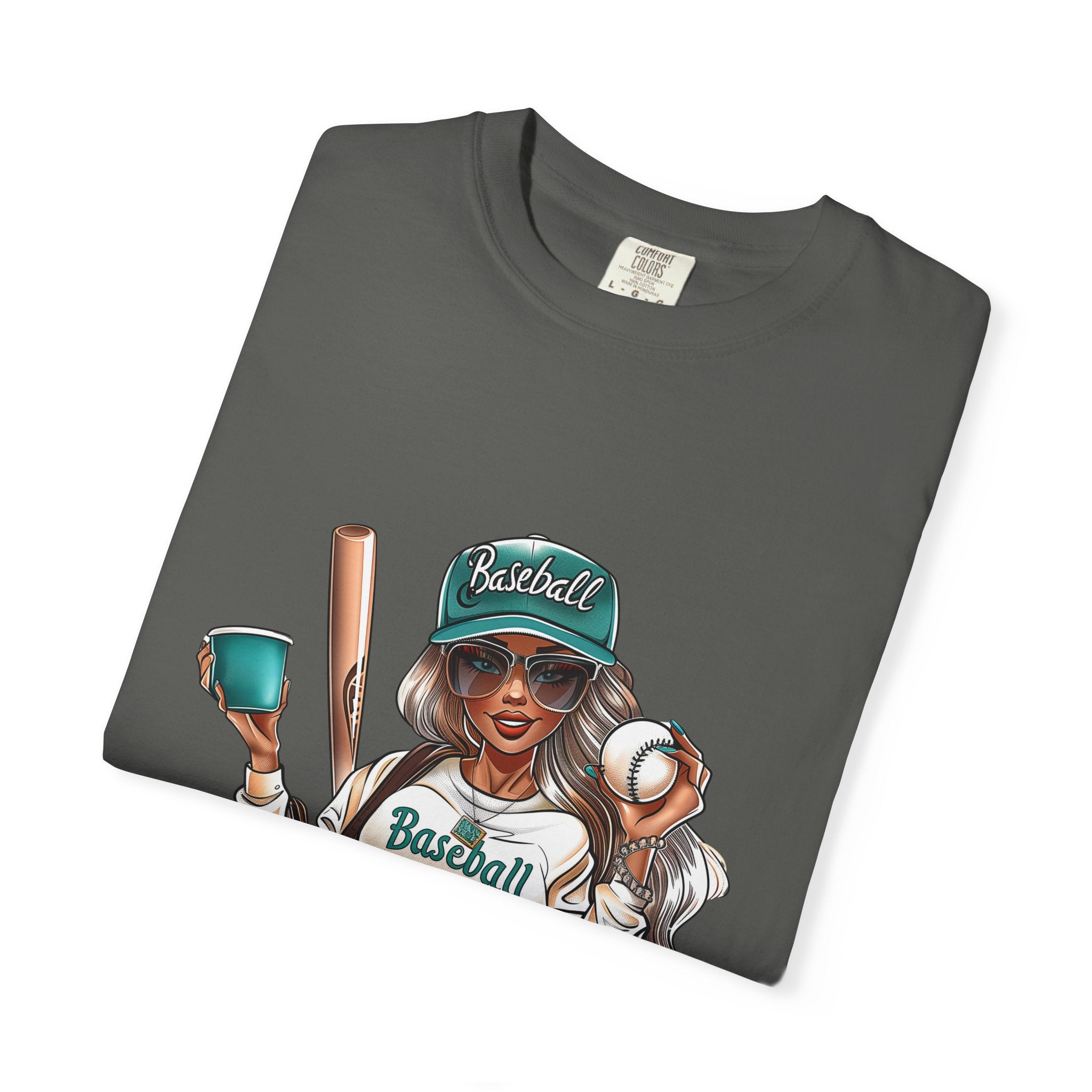 Baseball Mama T-Shirt — Cute Mom Baseball Tee with Bat & Ball Graphic
