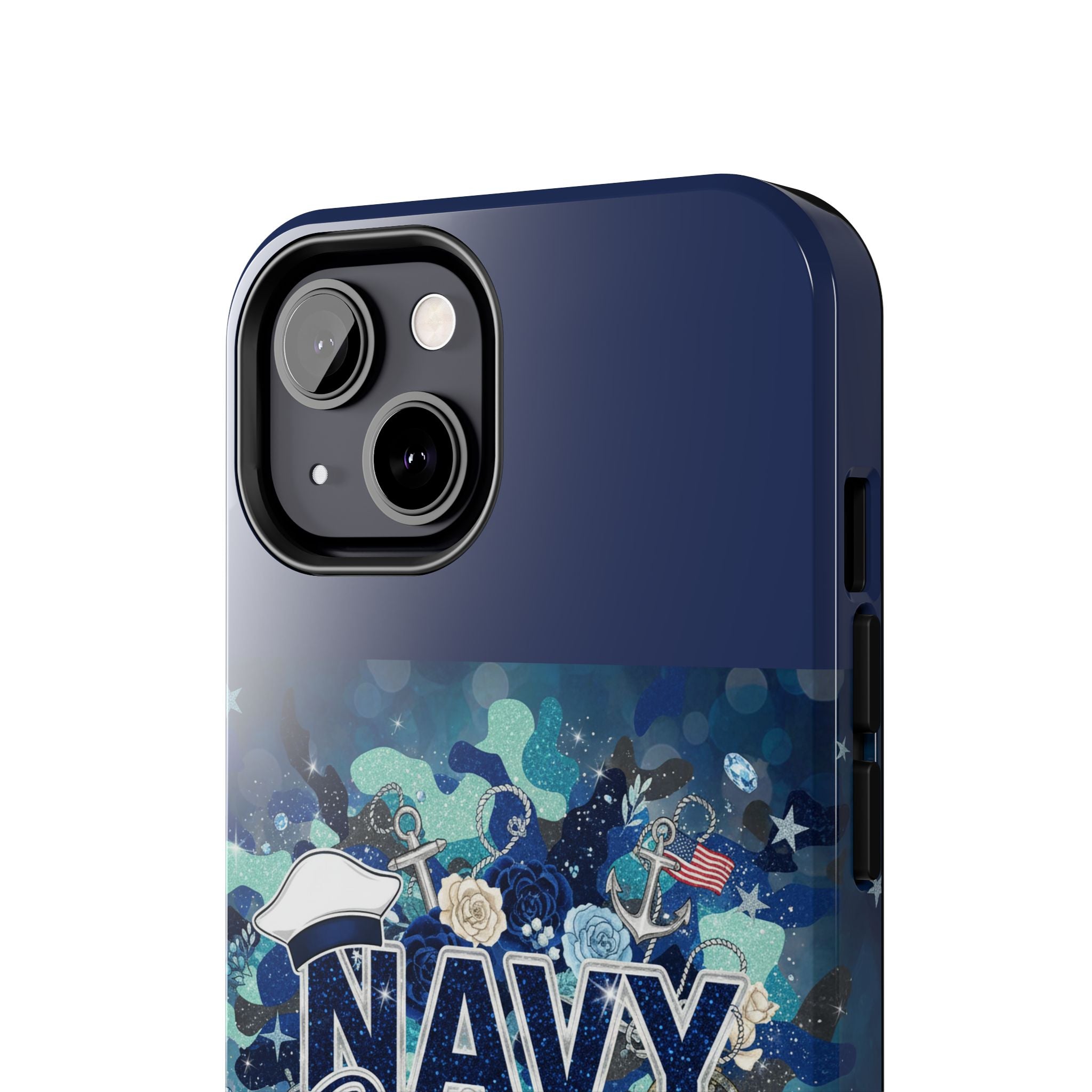 Navy Wife Tough Phone Case — Military Camouflage Protective Phone Cover, Perfect Gift for Navy Spouses