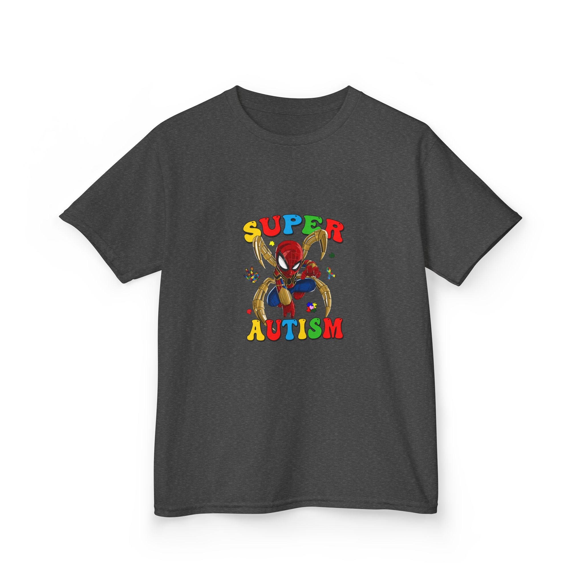 Kids T-Shirt — "Super Autism" Colorful Puzzle Bunny Tee