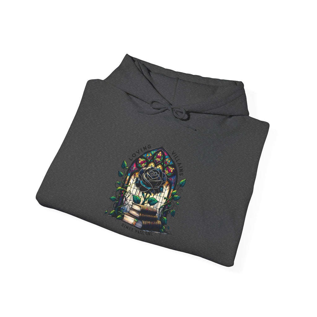 Hoodie — 'Eat the Rich' Gothic Garden Stained-Glass Hoodie
