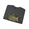 Army Wife Camo Sweatshirt - American Flag Floral Military Crewneck
