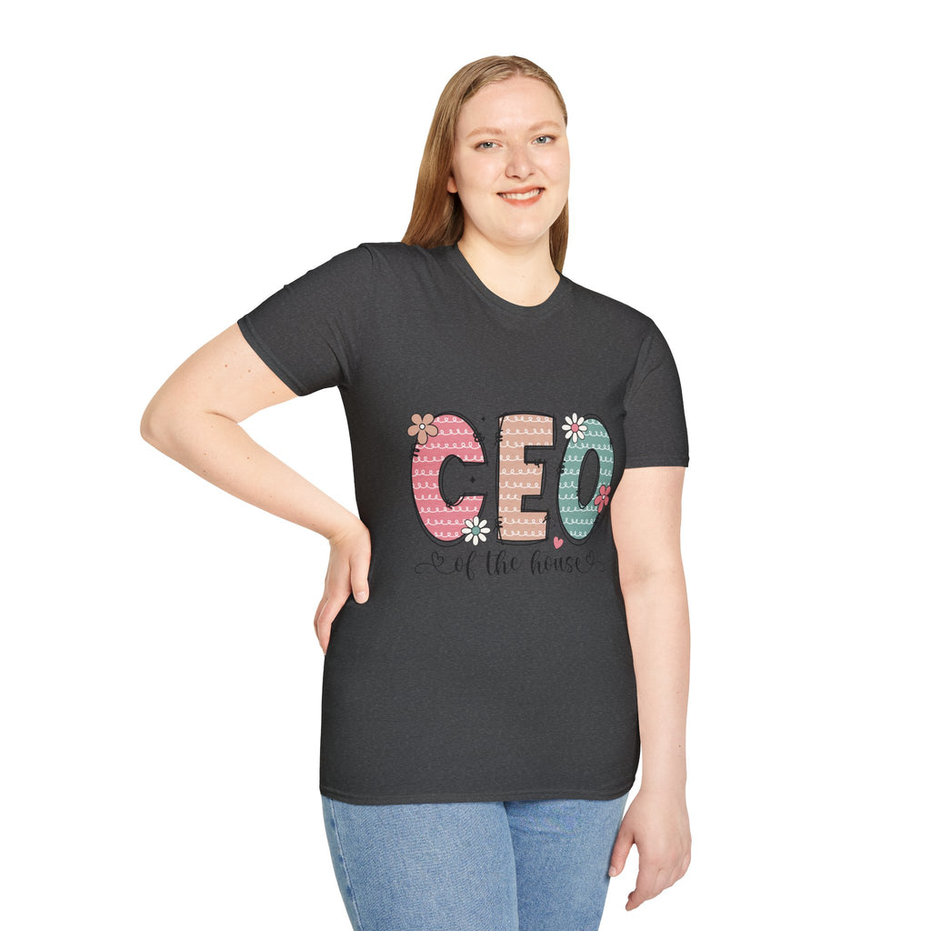 CEO of the House T-Shirt — Cute Pastel Mom/Wife Family Humor Tee