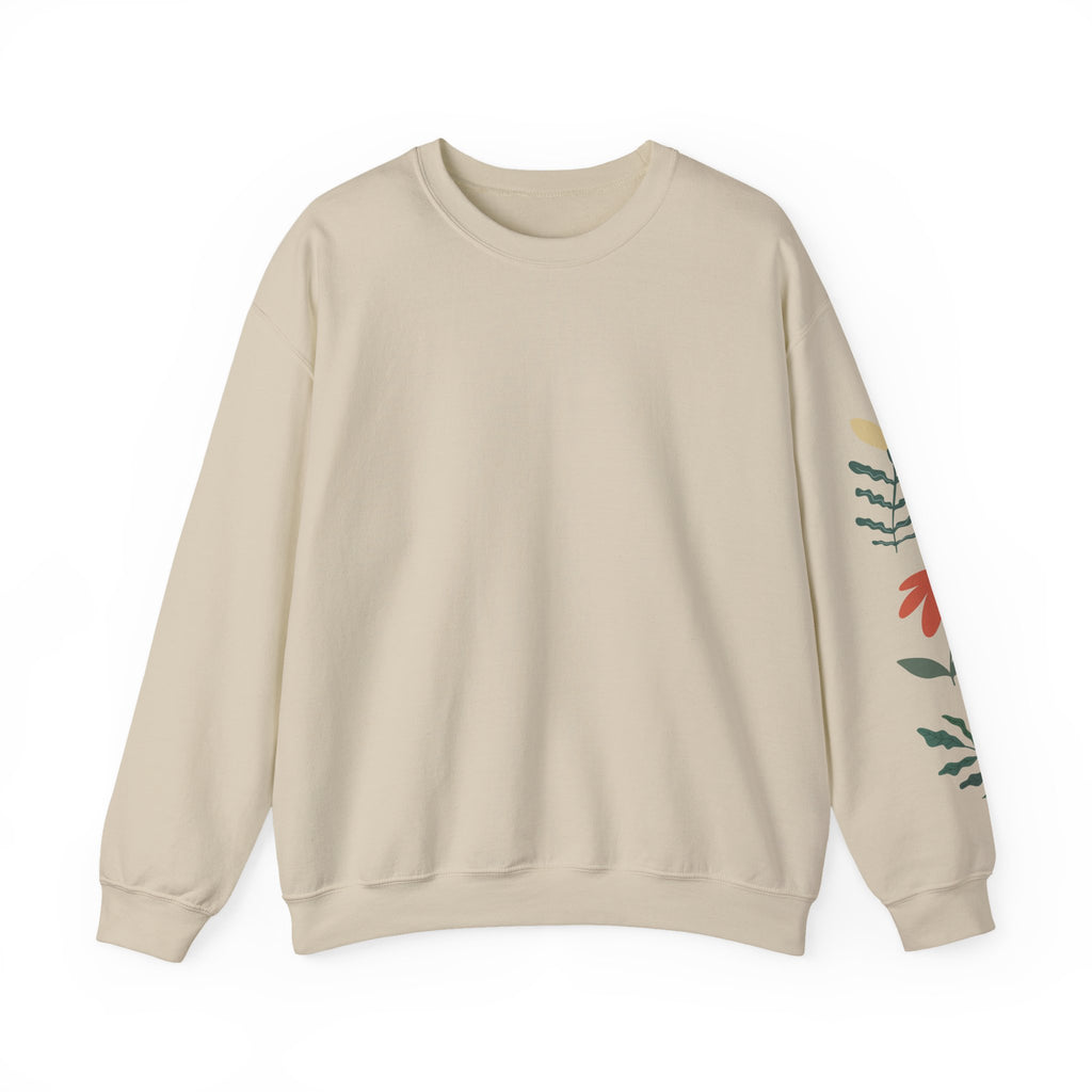 Autism Awareness Crewneck Sweatshirt — "Seeing the World Differently" Floral Design