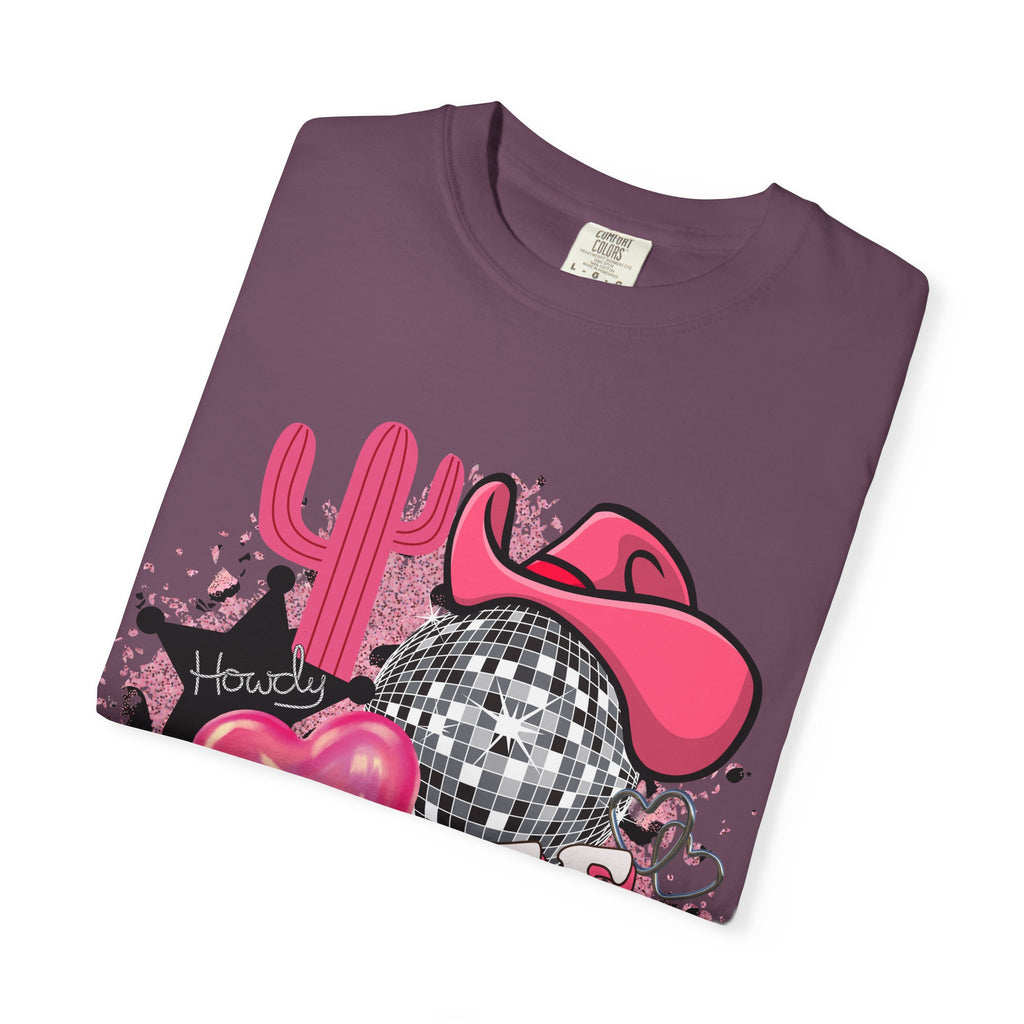 Yee Haw Pink Cowboy Graphic T-Shirt