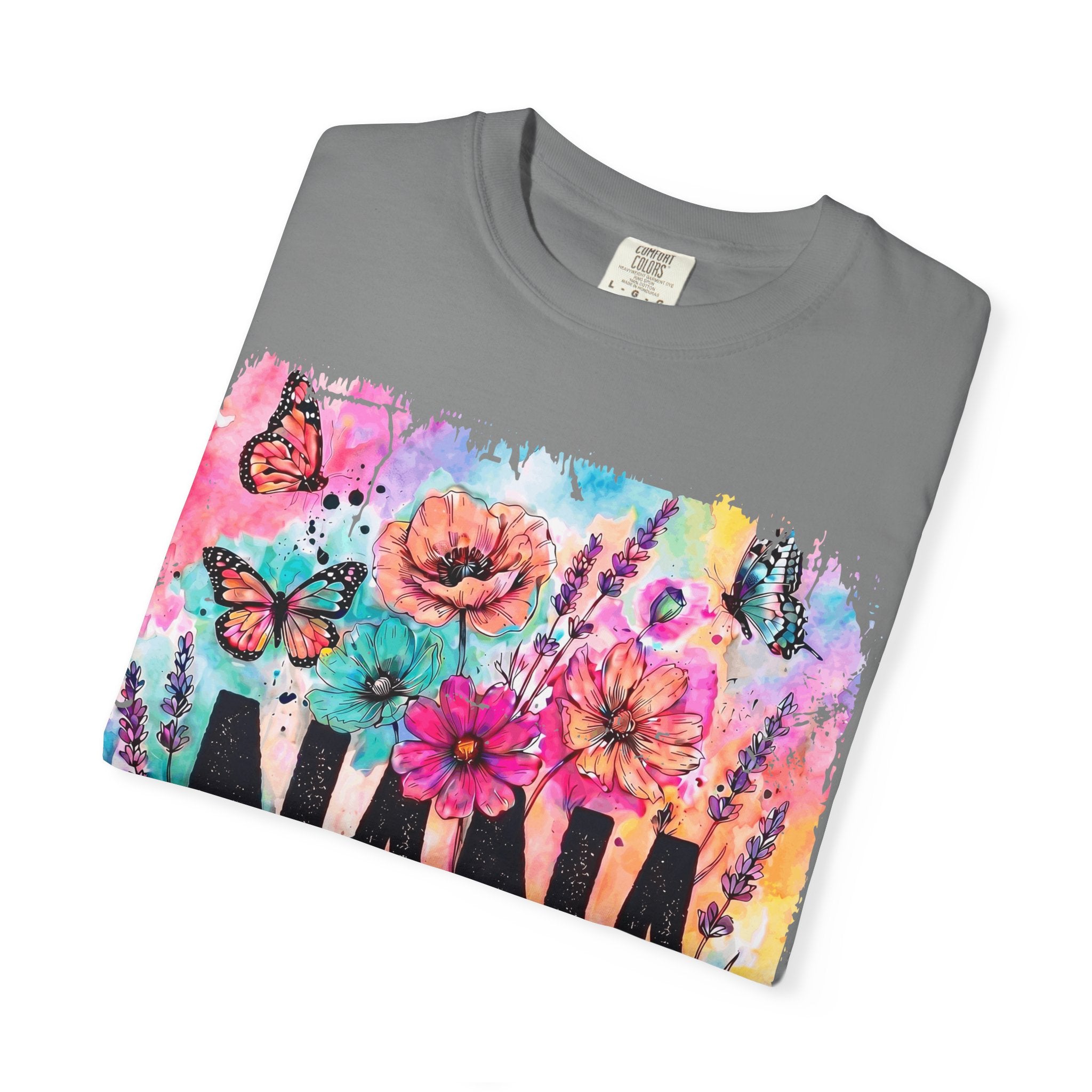 Nana Floral Butterfly T-Shirt — Colorful Grandma Gift for Mother’s Day