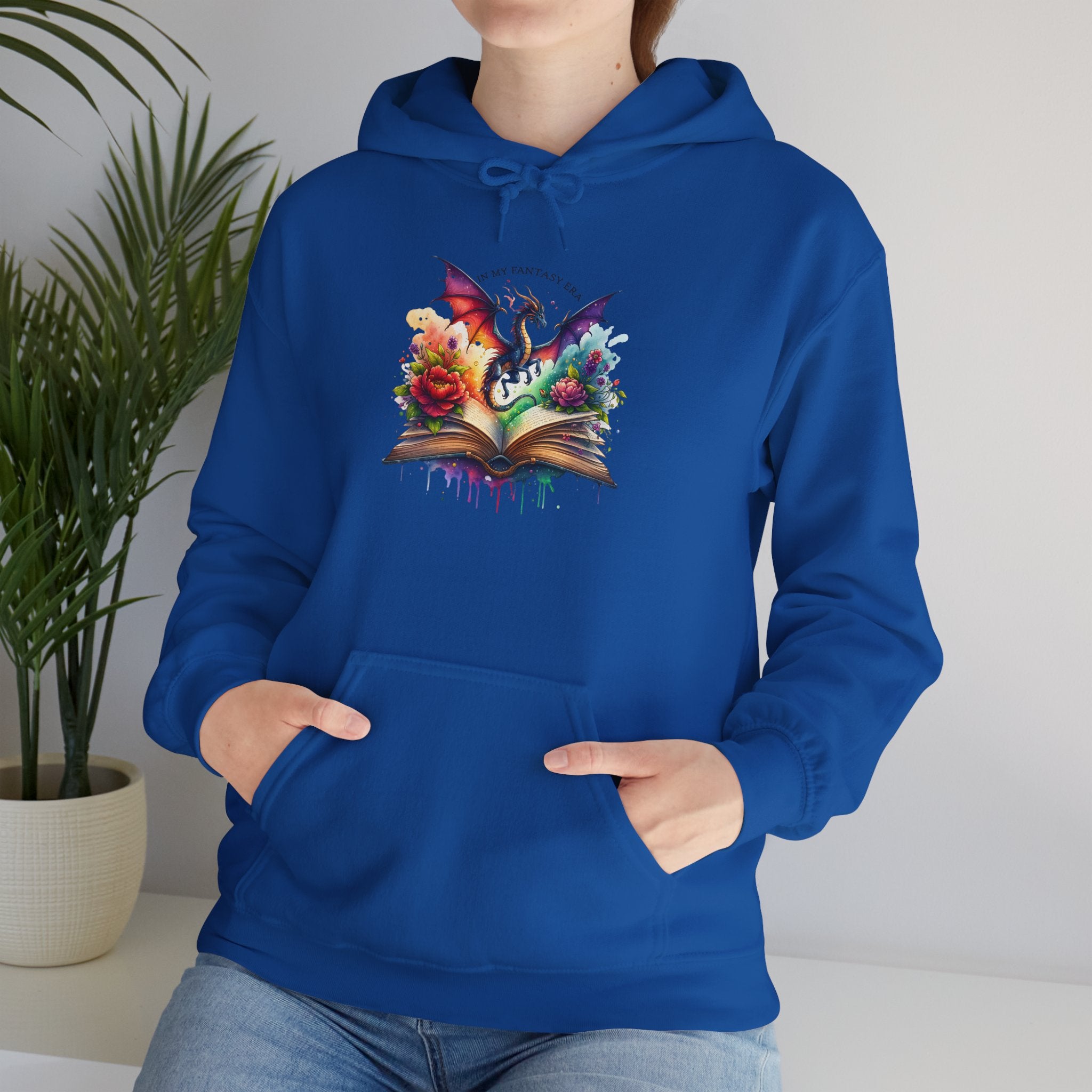 Fantasy Dragon Book Hoodie – Colorful Magic Storybook Sweatshirt