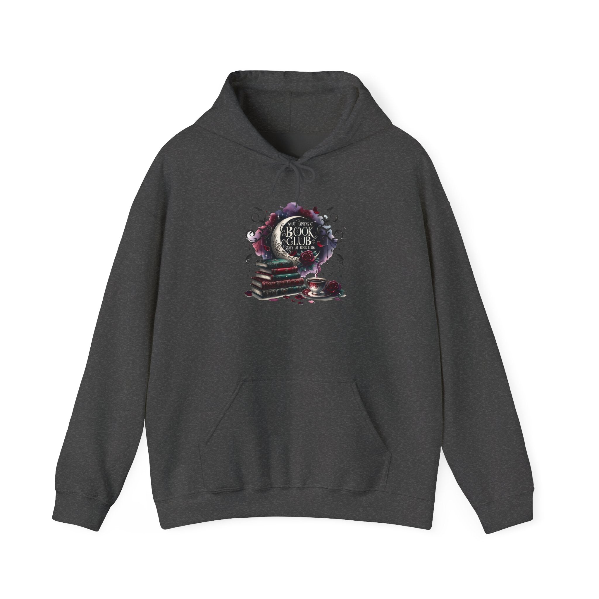 Gothic Bookstack Hoodie – "Read the Dark" Literary Mystery Sweatshirt