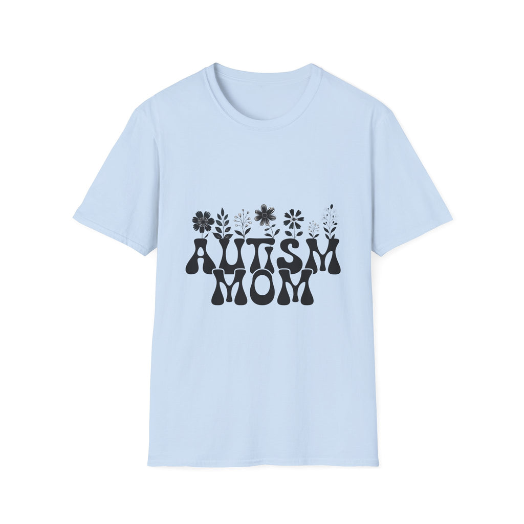 Autism Mom T-Shirt — Floral Retro 'Autism Mom' Tee for Proud Moms