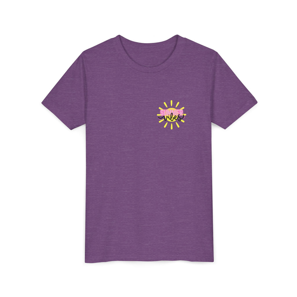 Youth Tee — "SUMMER Vibes" Pink Floaty Checkerboard Kids T-Shirt