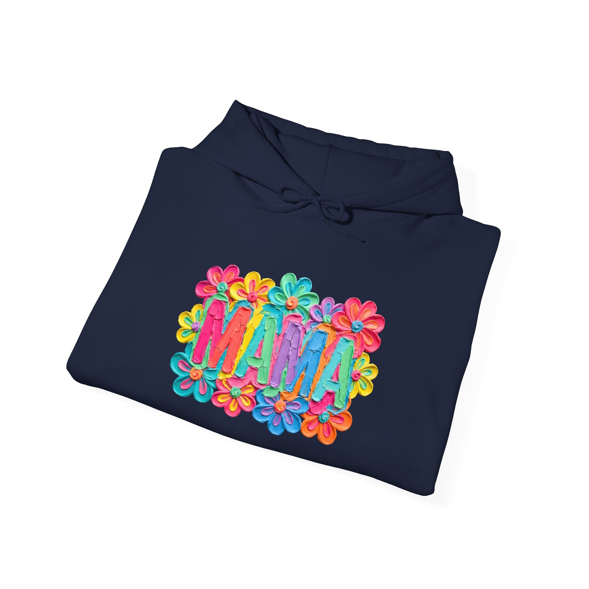 Hoodie "Mama" Colorful Floral Design – Mother's Day Cozy Pullover